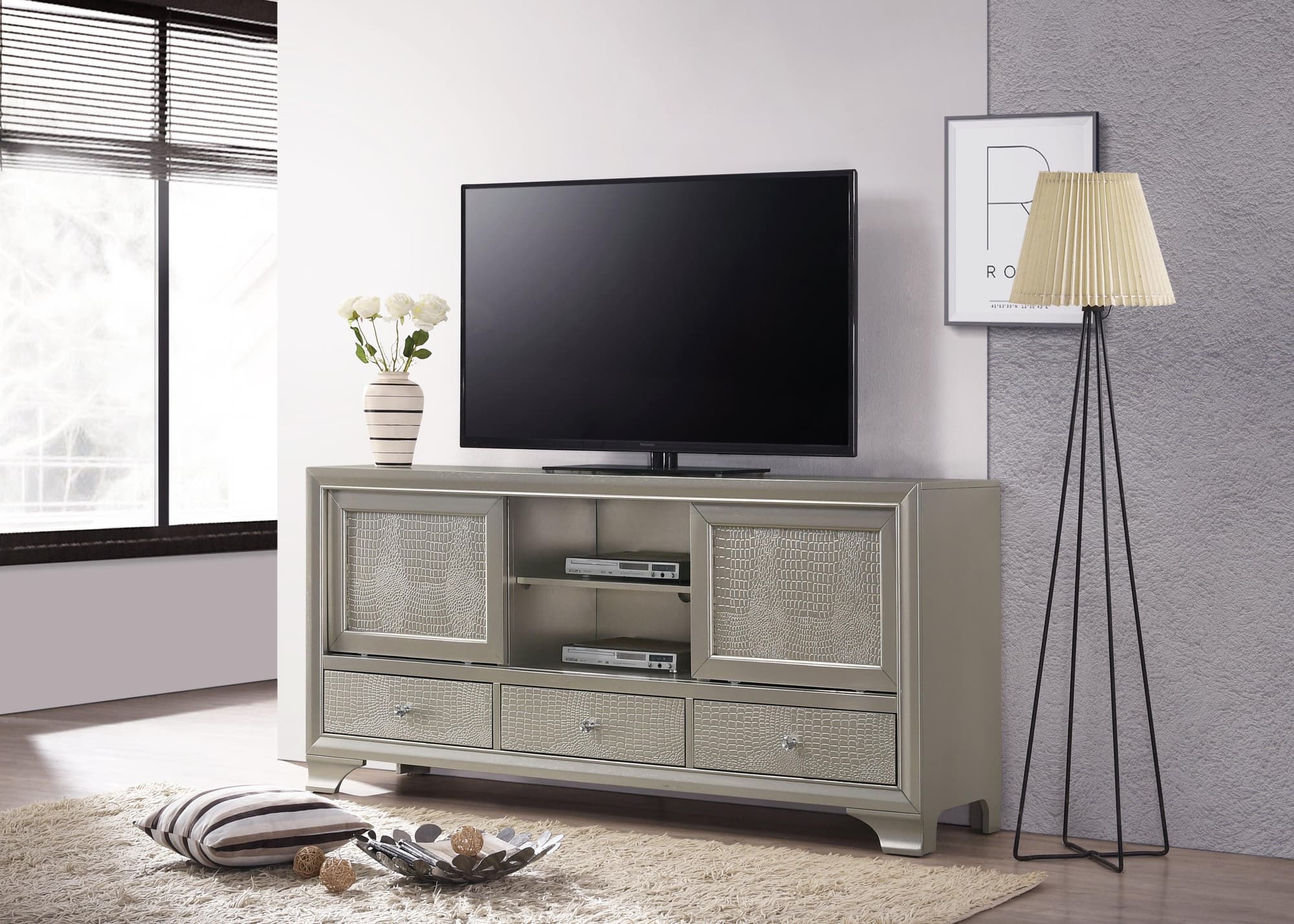 Lyssa Champagne TV Stand - Image 1