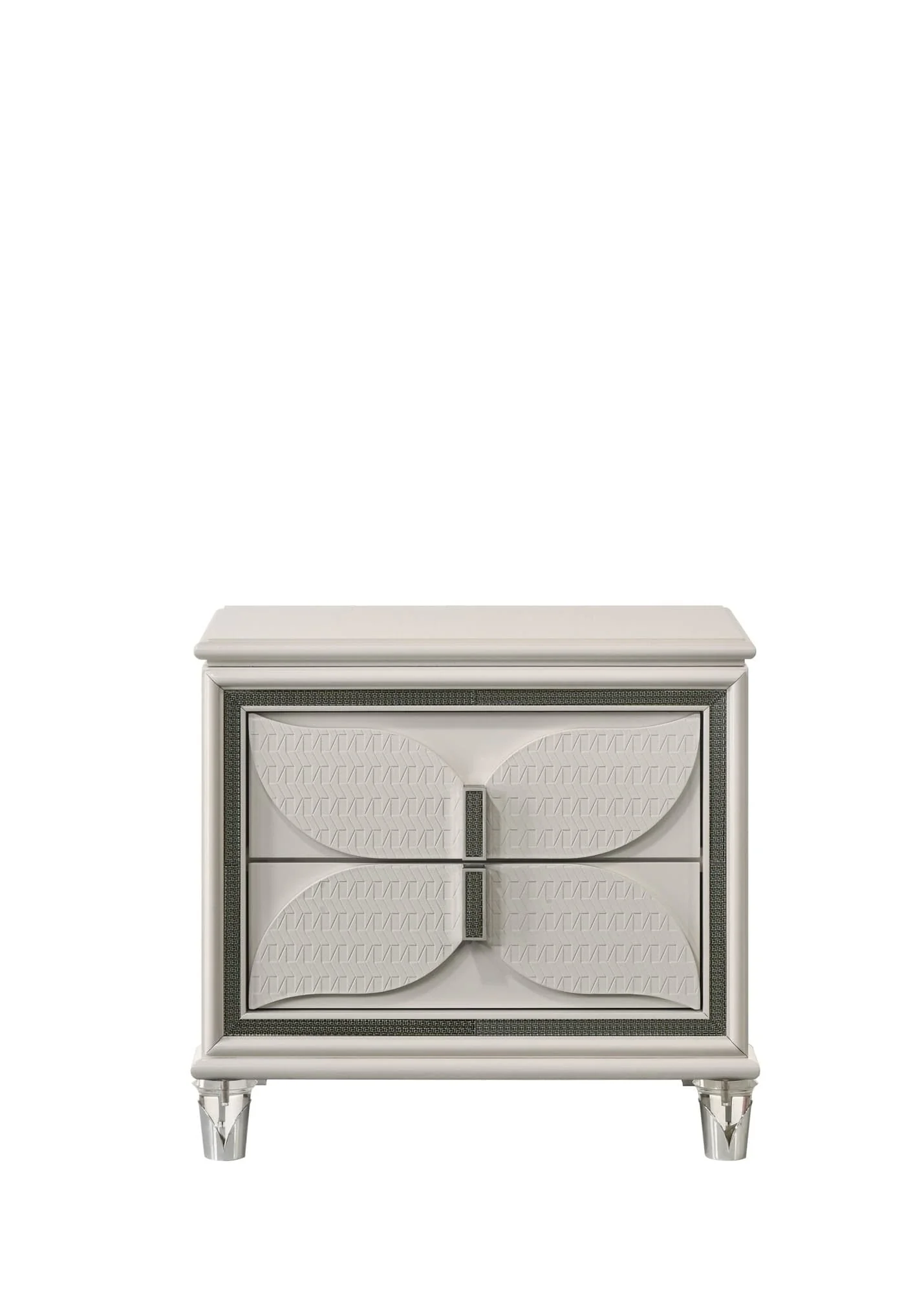 Hayma White Nightstand - Image 1