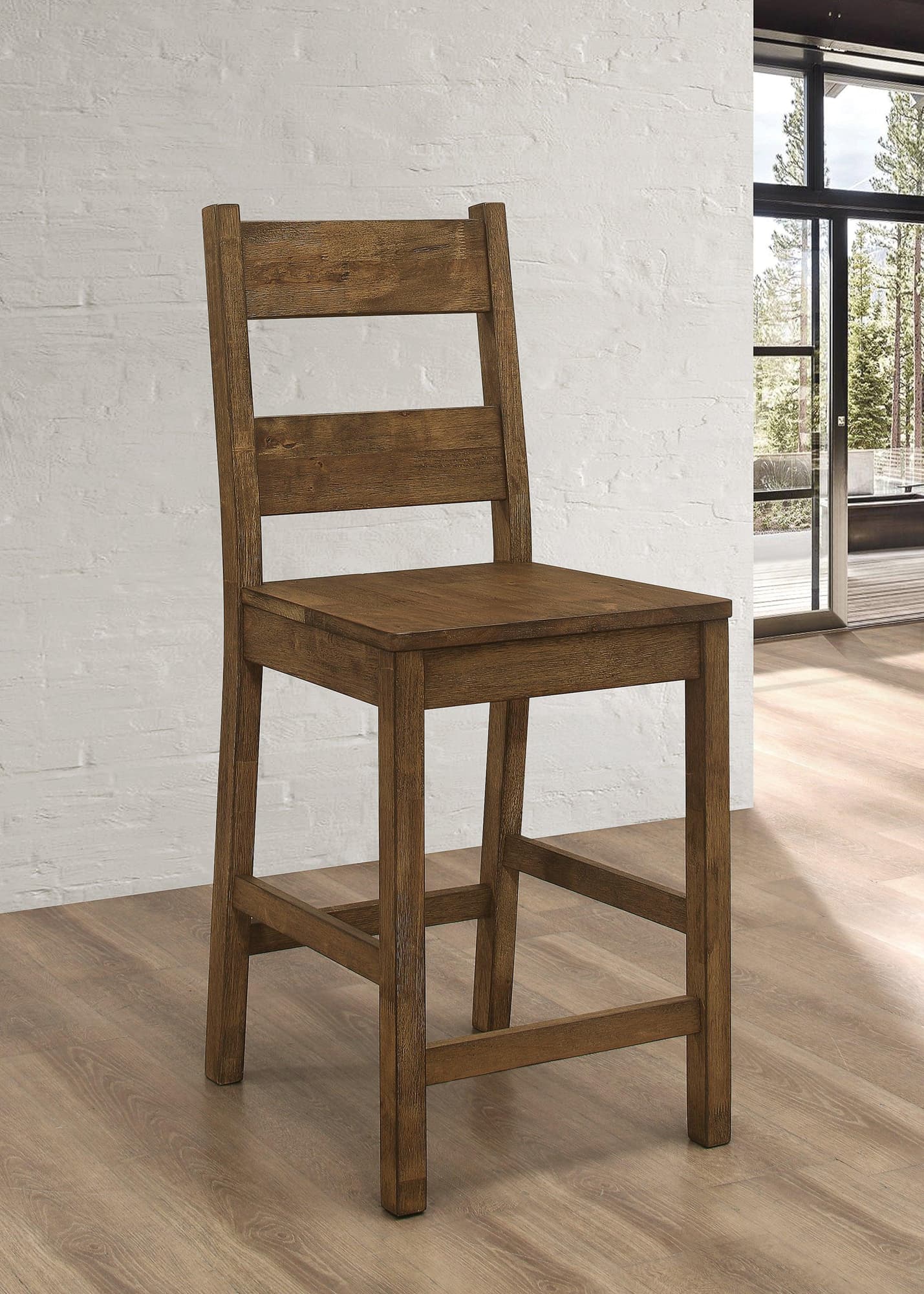 Coleman Dining Side Chairs Rustic Golden Brown (Set of 2) - Image 1