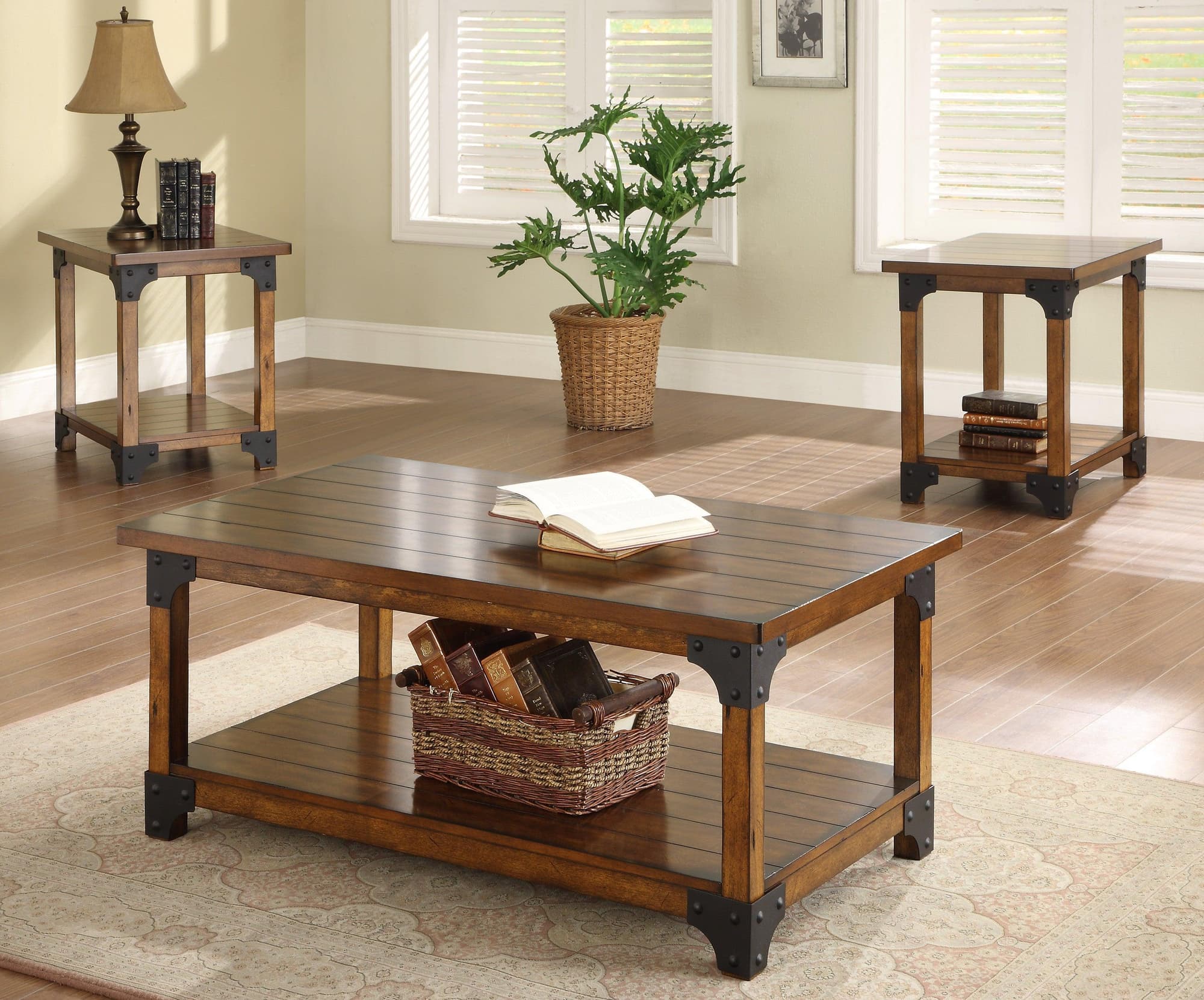 William Brown 3-Piece Coffee Table Set - Image 1