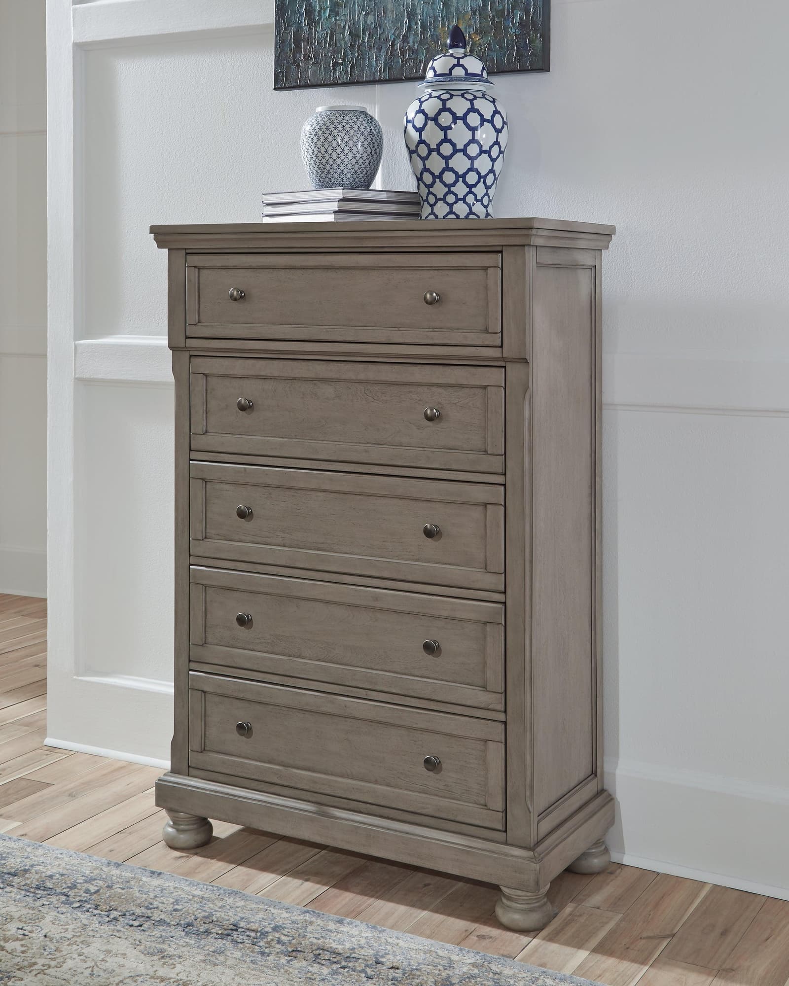 Lettner Light Gray Chest Of Drawers - Image 1