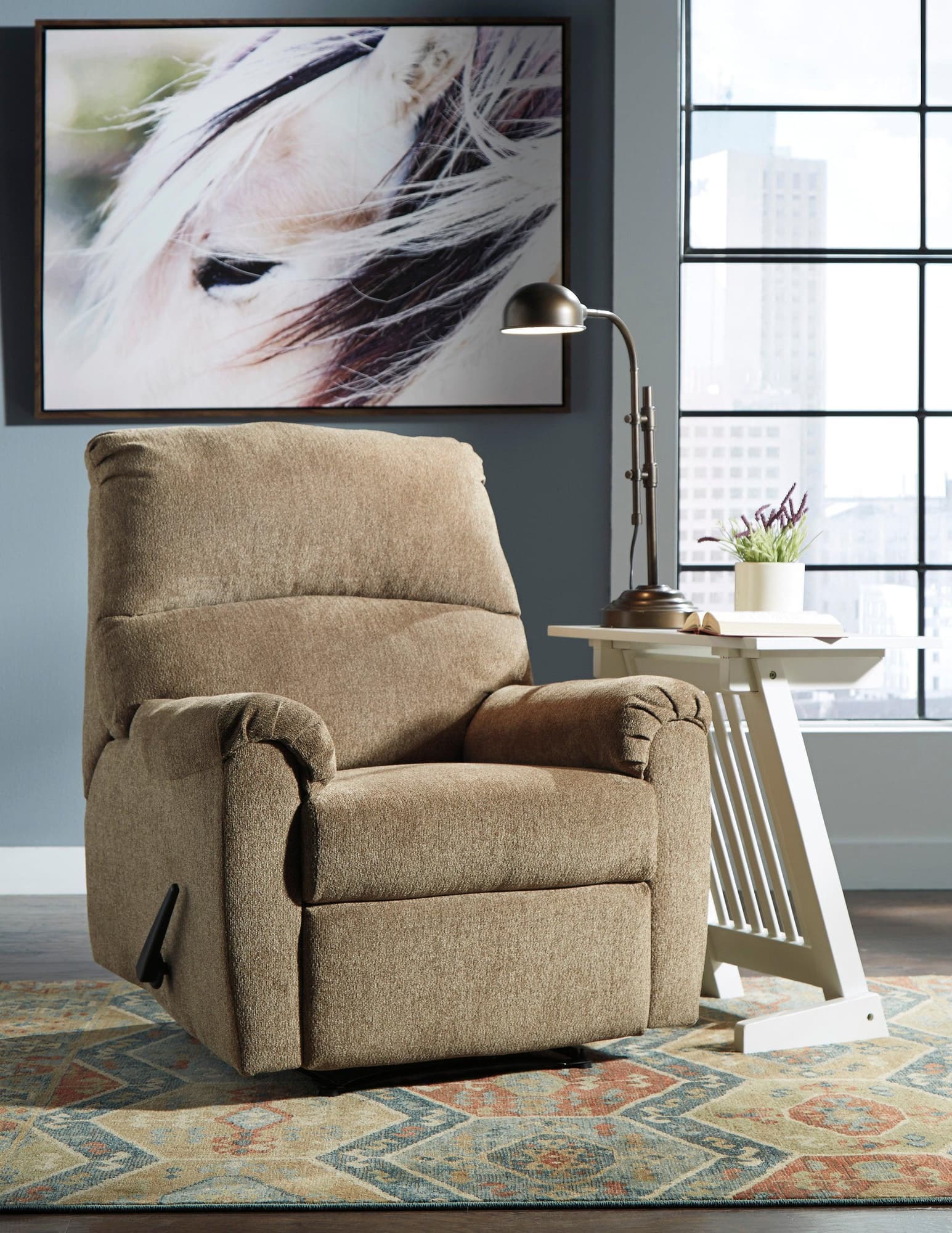 Nerviano Mocha Zero Wall Recliner - Image 1