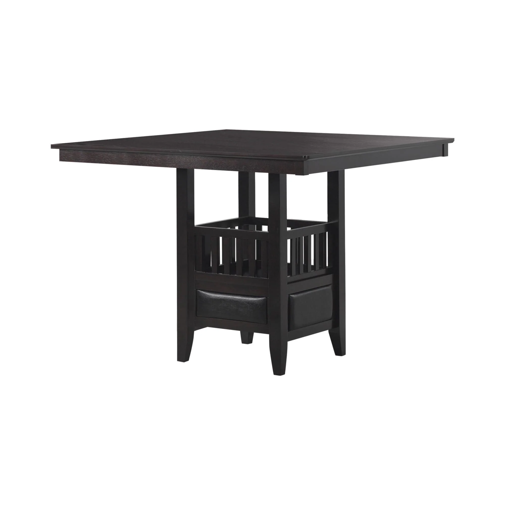 Jaden Square Counter Height Table With Storage Espresso - Image 1