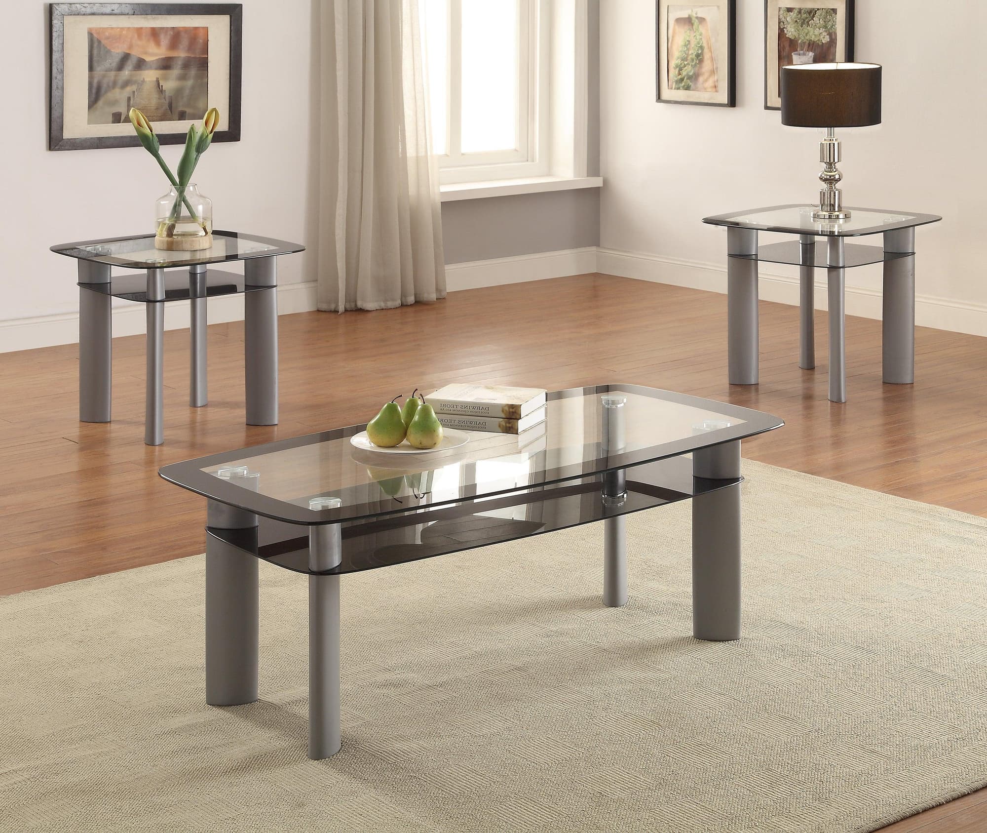 Echo Gray 3-Piece Coffee Table Set - Image 1