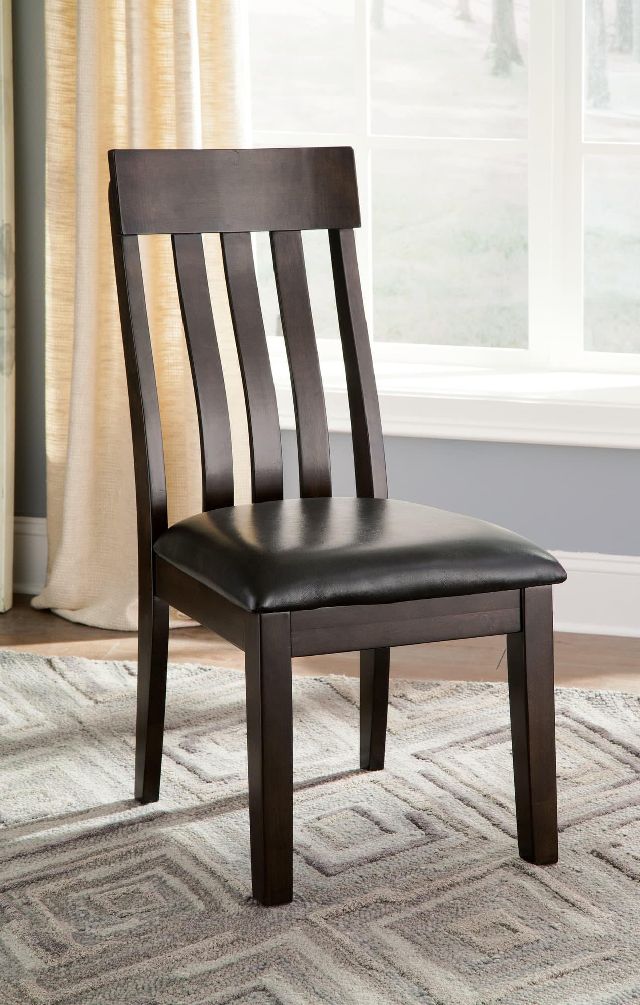 Haddigan Dark Brown Dining Chair - Image 1