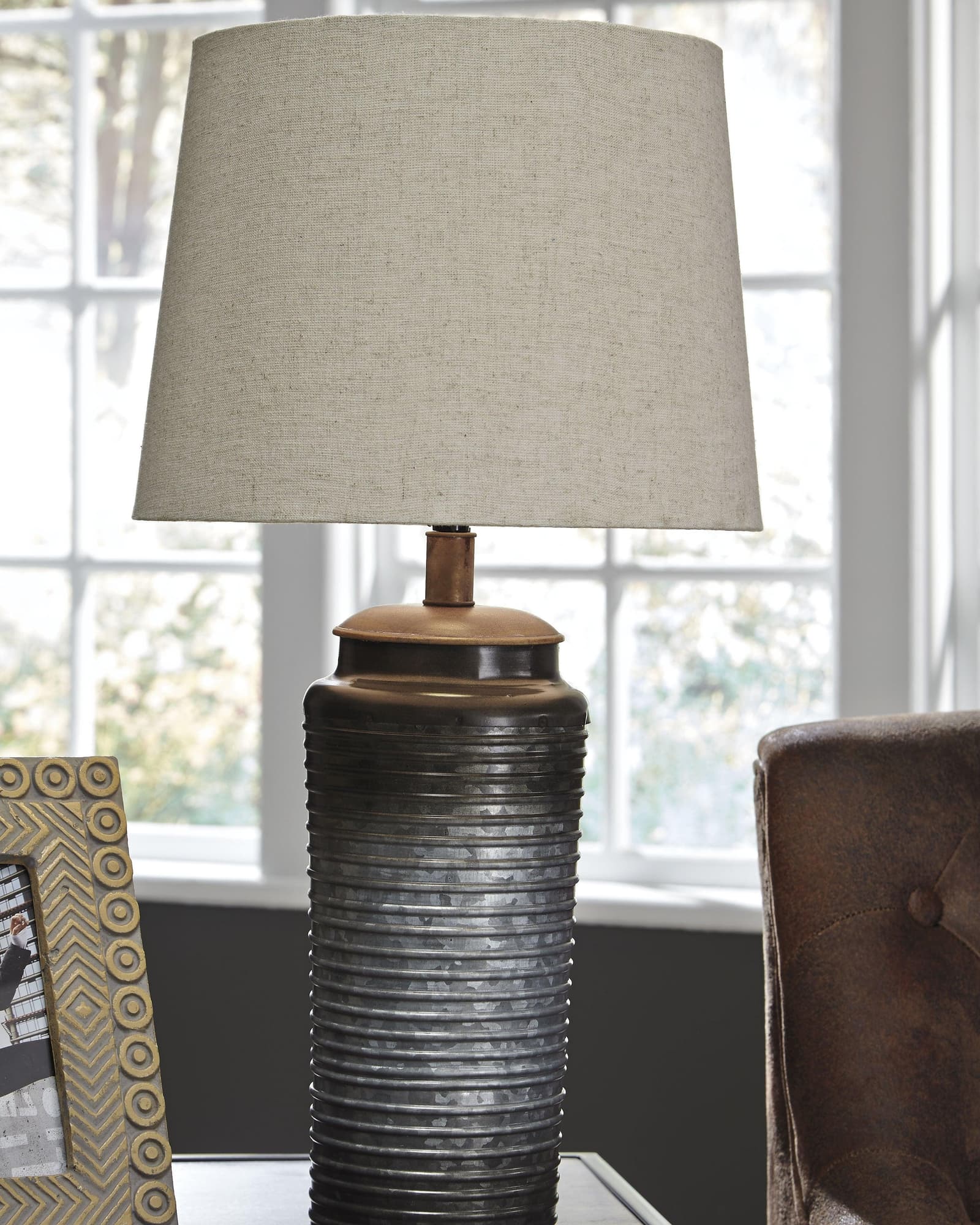 Norbert Gray Table Lamp (Set of 2)