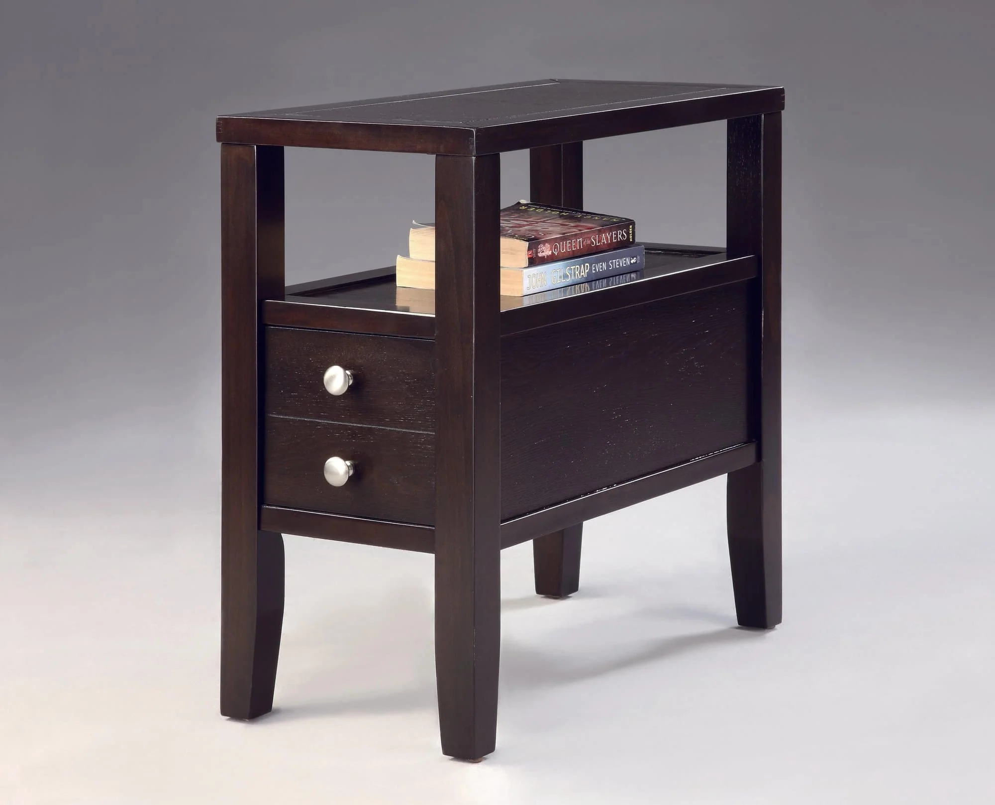 Matthew Deep Brown Side Table - Image 1