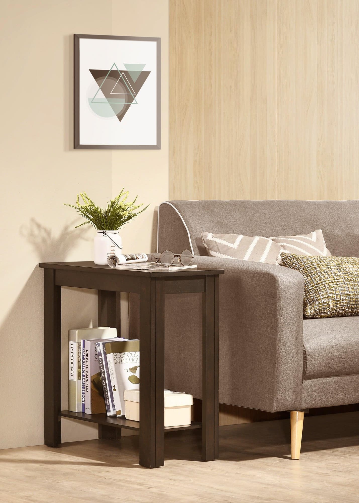 Pierce Brown Charcoal Side Table Style - Image 1
