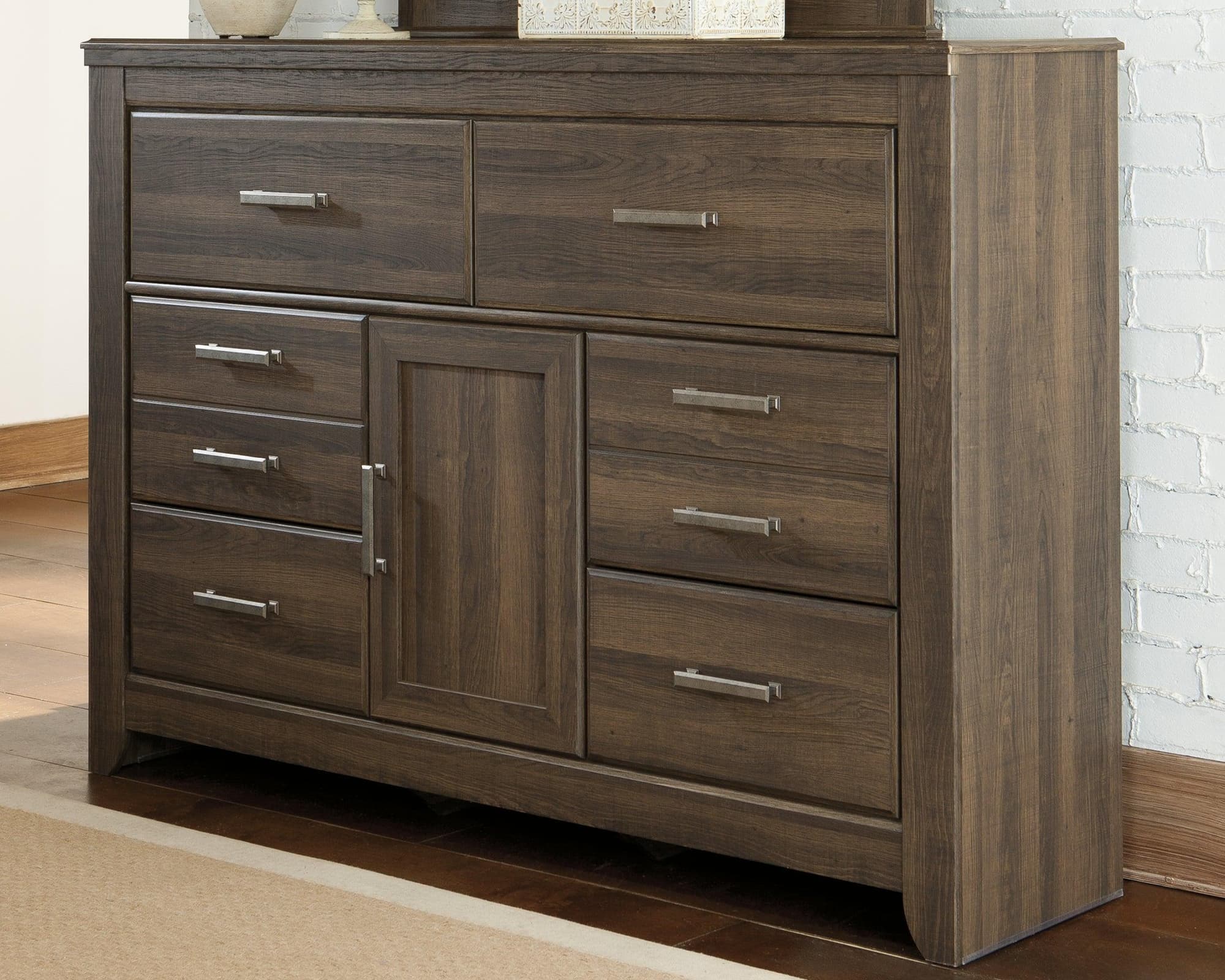 Juararo Dark Brown Dresser - Image 1