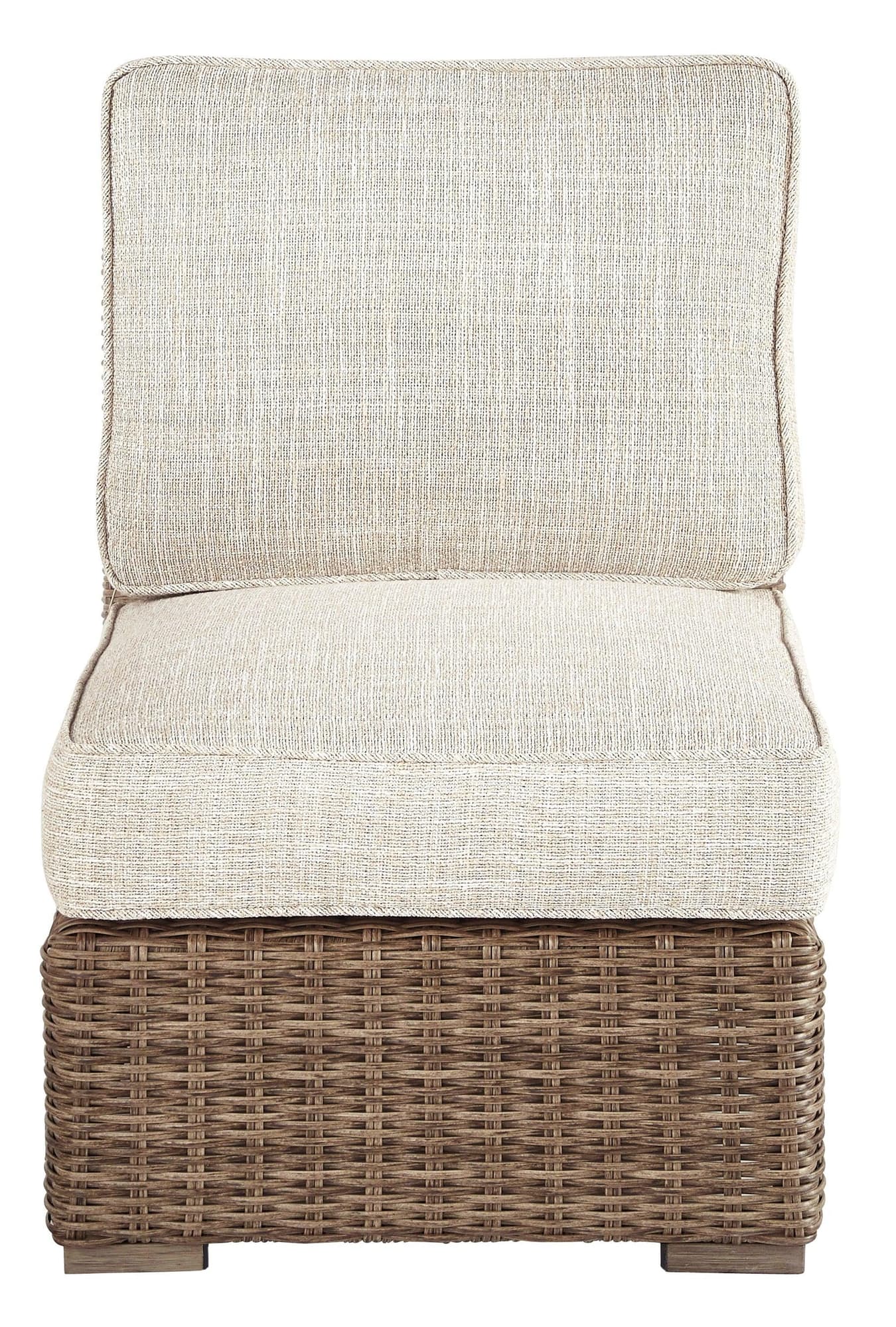 Beachcroft Beige Armless Chair With Cushion