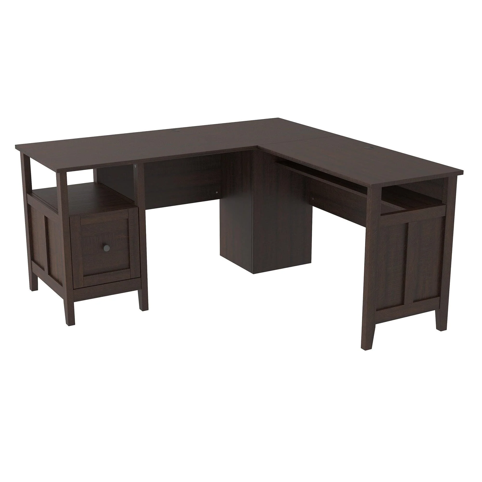 Dorrinson Warm Brown Home Office Desk With Storage