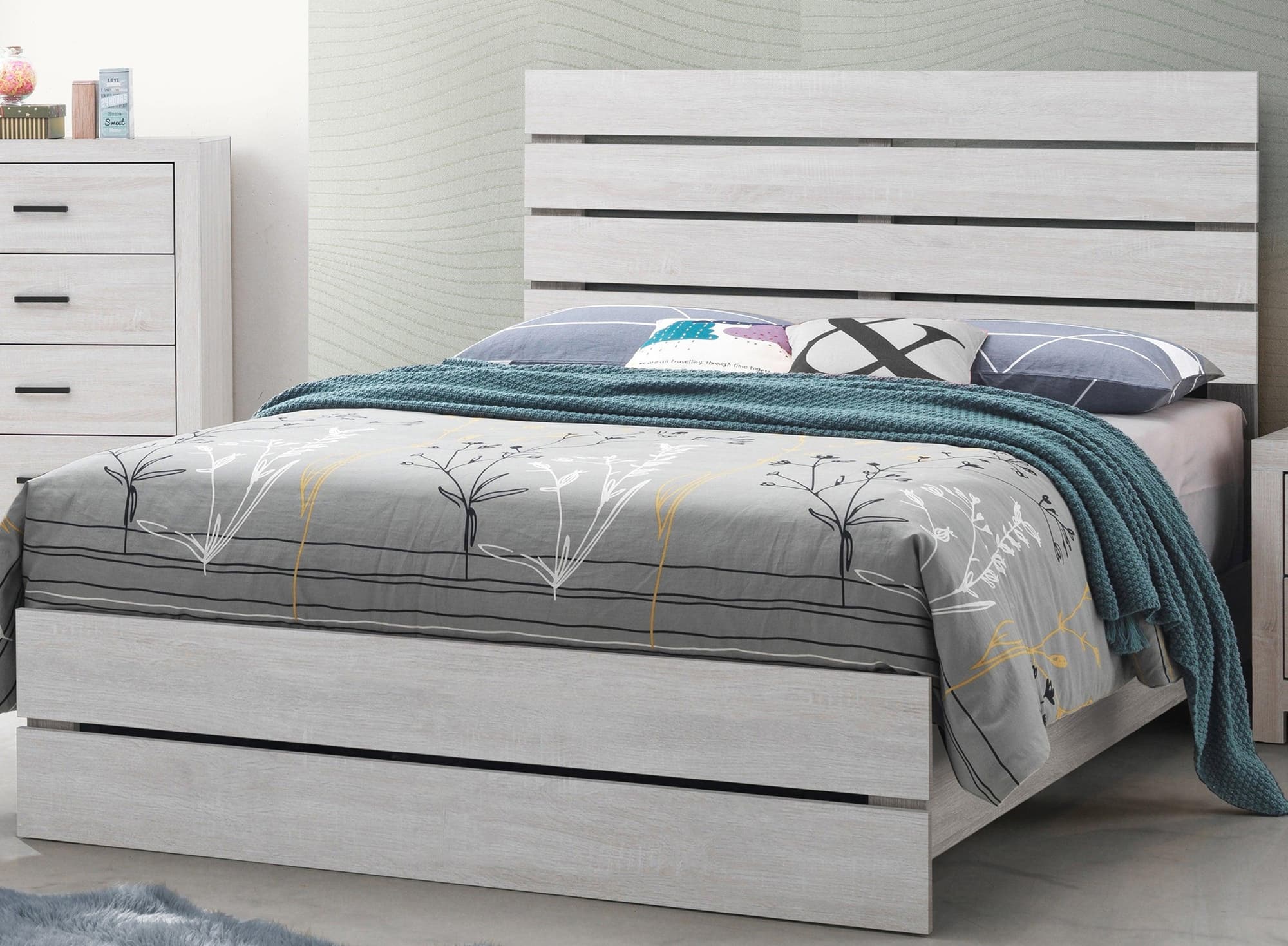 Brantford Queen Panel Bed Coastal White - Image 1