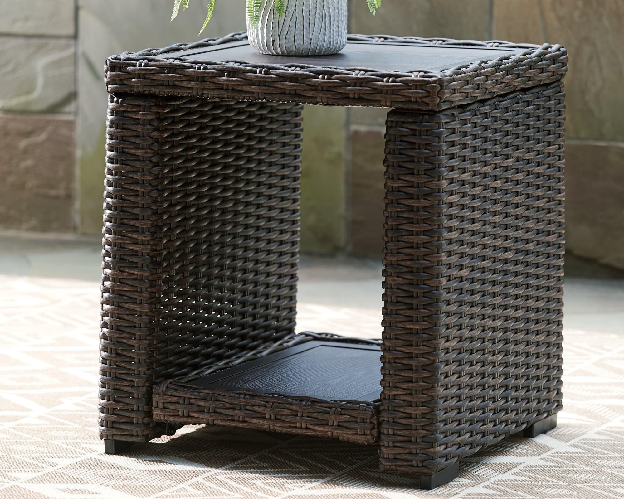 Grasson Lane Brown End Table