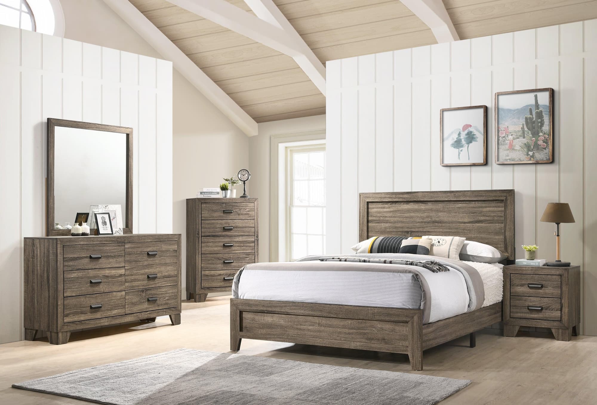 Millie Brown Panel Bedroom Set - Image 1