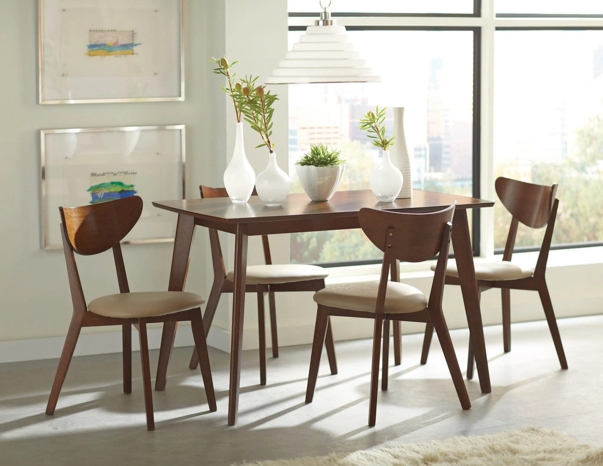 Kersey Brown Rectangular Dining Room Set - Image 1