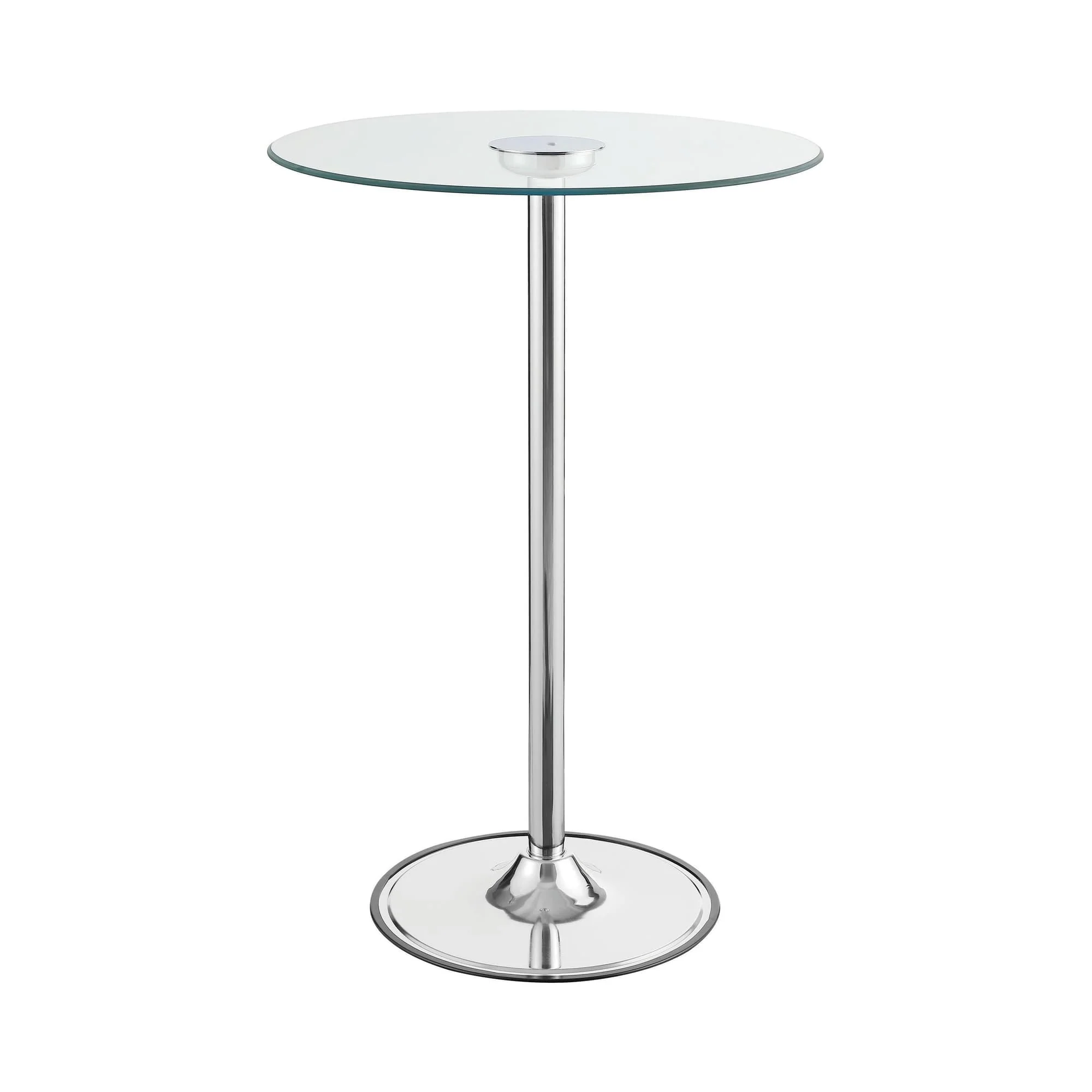 Thea LED Bar Table Chrome Clear