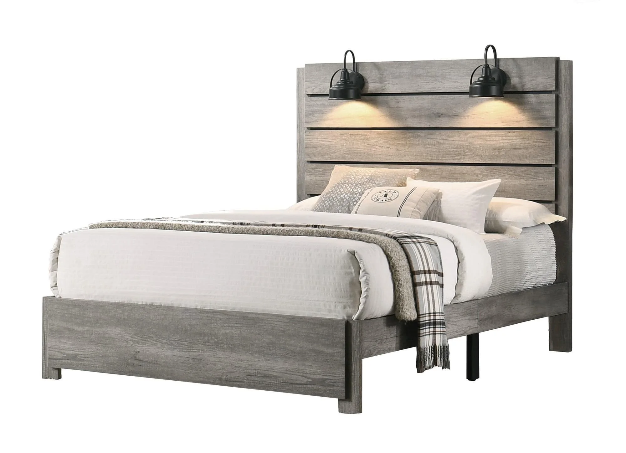 Carter Gray LED Platform King Bed - Image 1