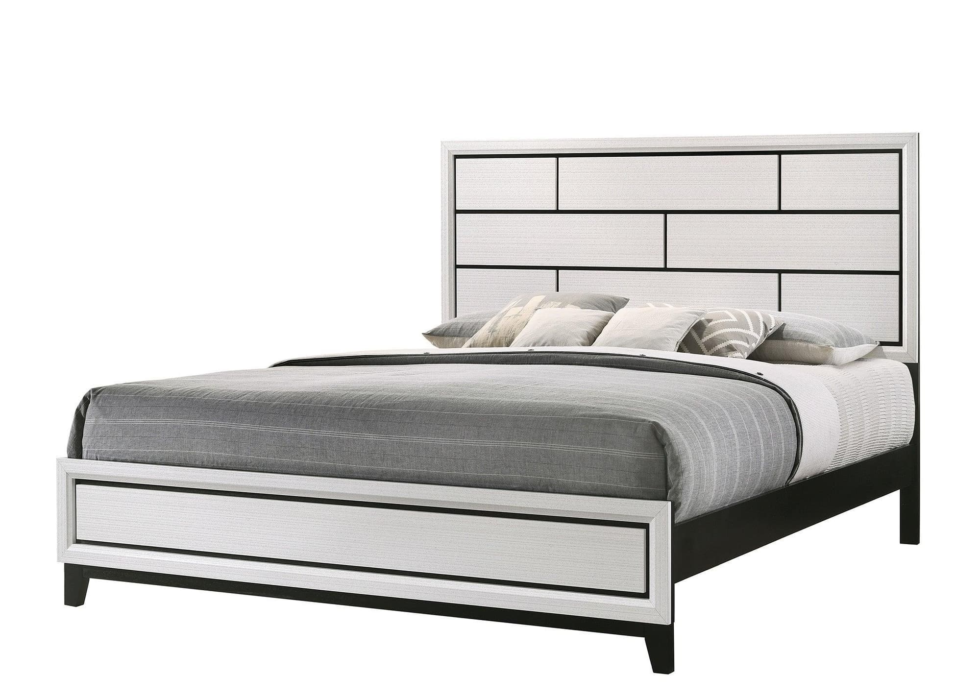 Akerson Chalk Panel King Bed