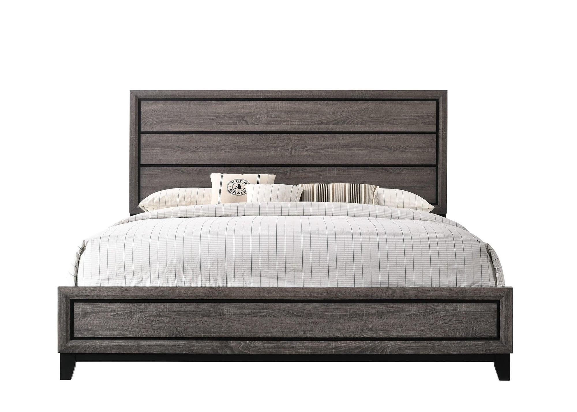 Akerson Gray Panel King Bed