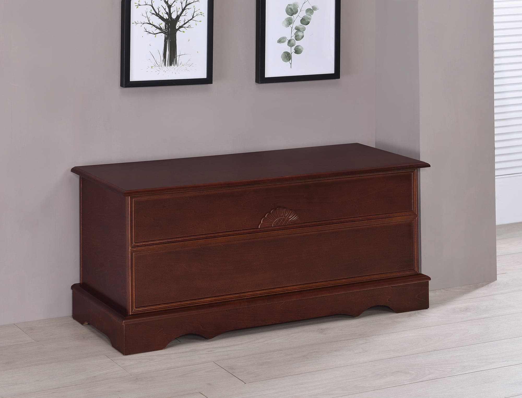 Paula Rectangular Cedar Chest Warm Brown - Image 1