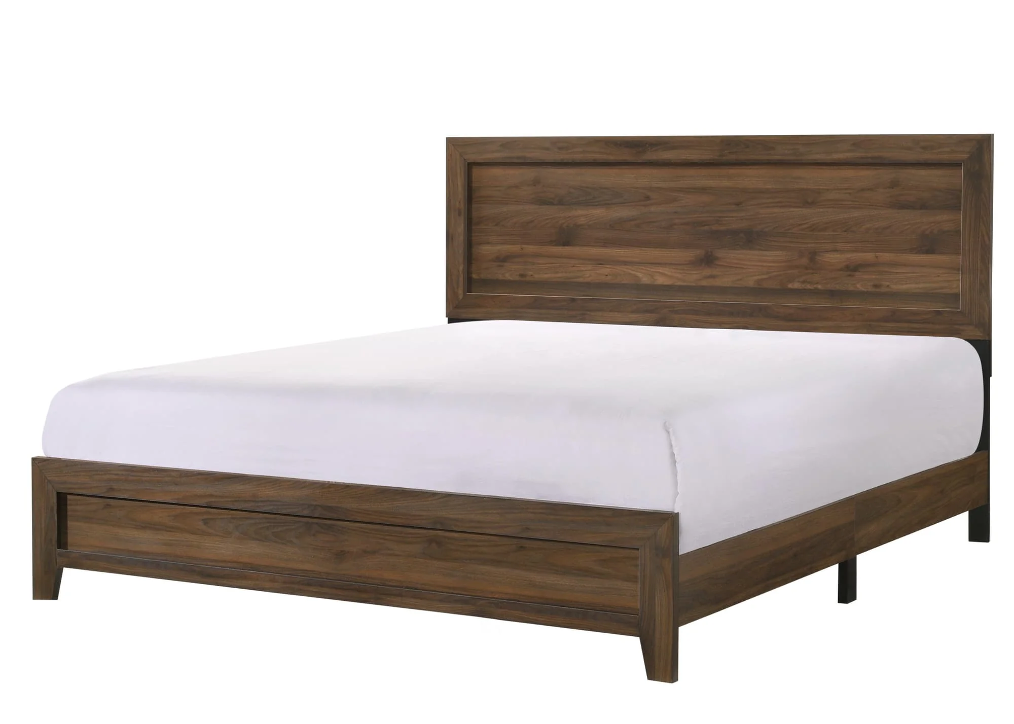 Millie Cherry Brown Panel King Bed - Image 1