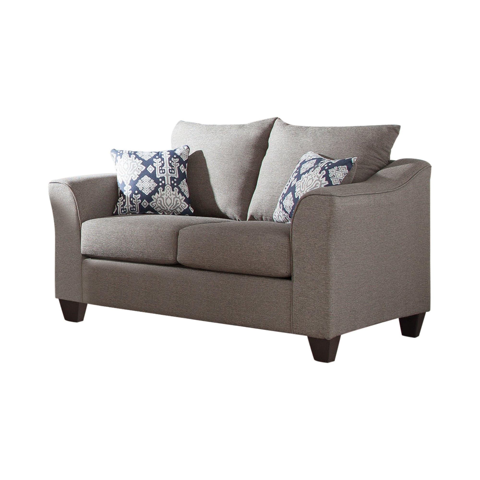 Salizar Flared Arm Loveseat Grey - Image 1