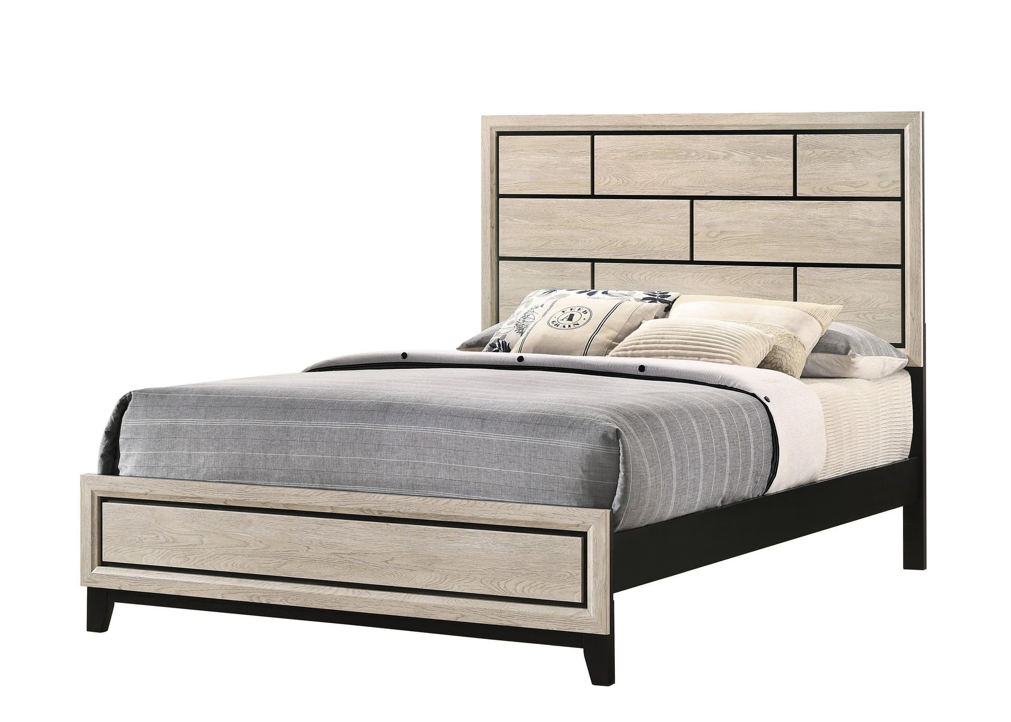 Akerson Driftwood Panel Queen Bed
