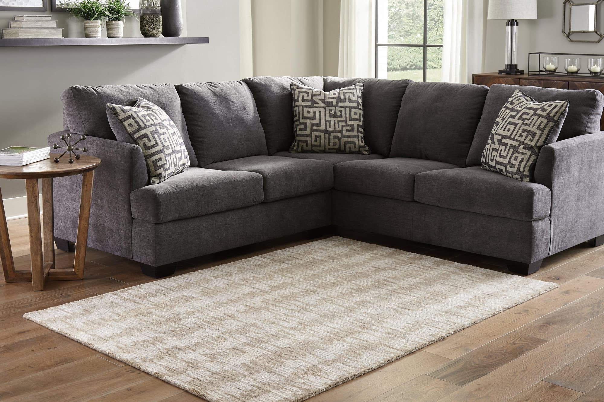 Abanlane Brown Cream 5′ X 7′ Rug