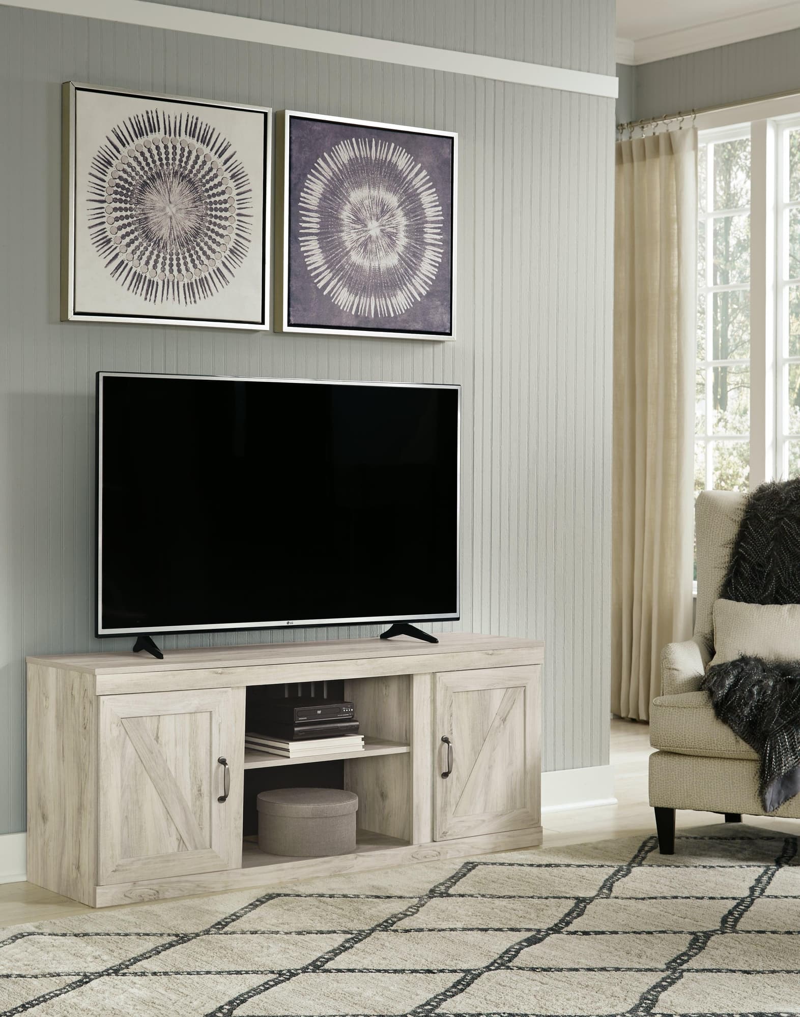 Bellaby Whitewash 60″ Tv Stand