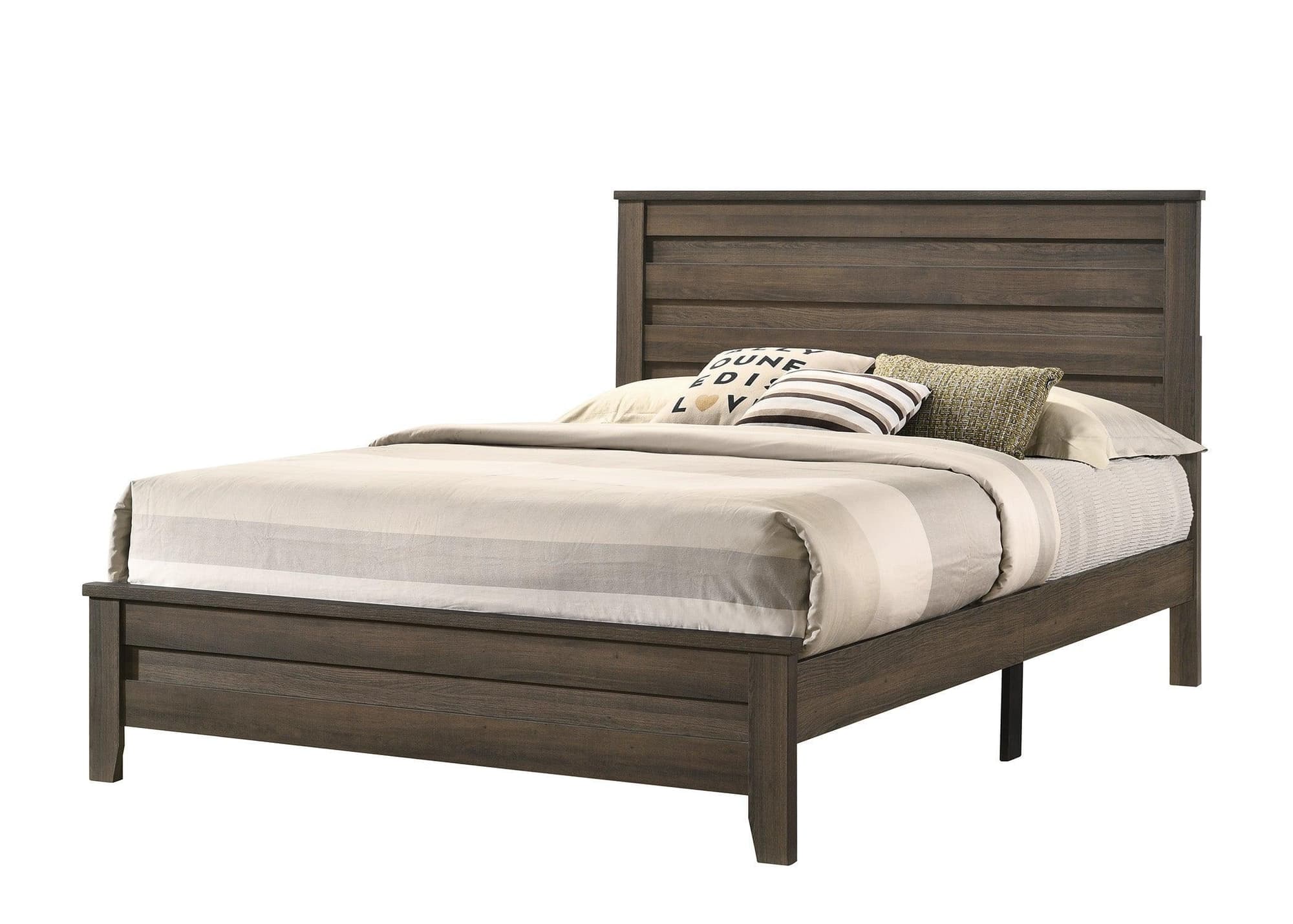 Marley Brown Platform Queen Bed - Image 1