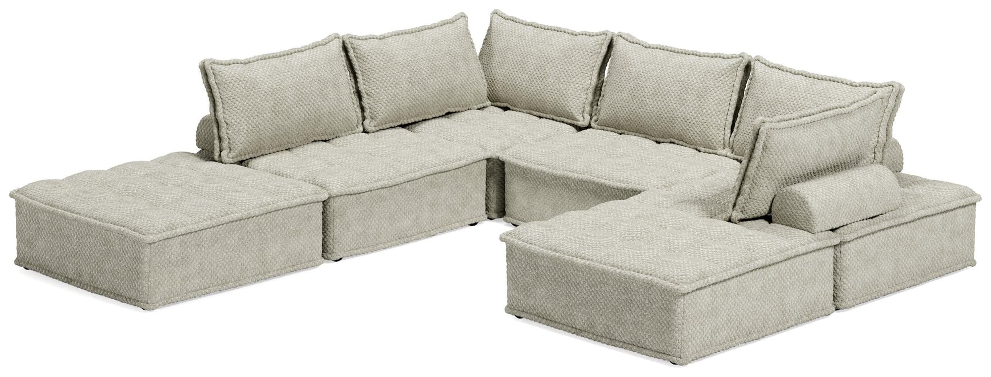Bales Taupe 6-Piece Modular Seating - Image 1