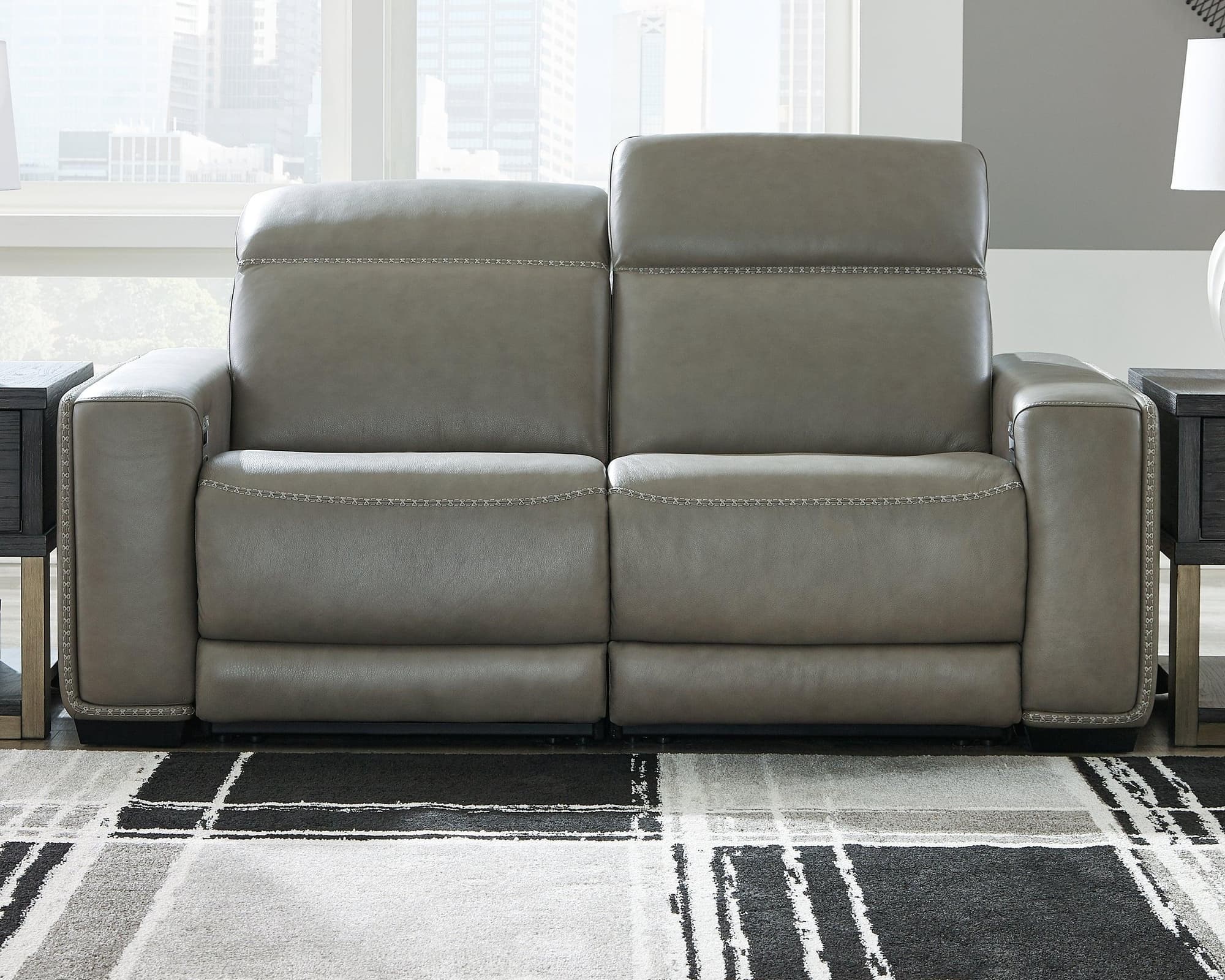 Correze Gray 2-Piece Power Reclining Sectional - Image 1