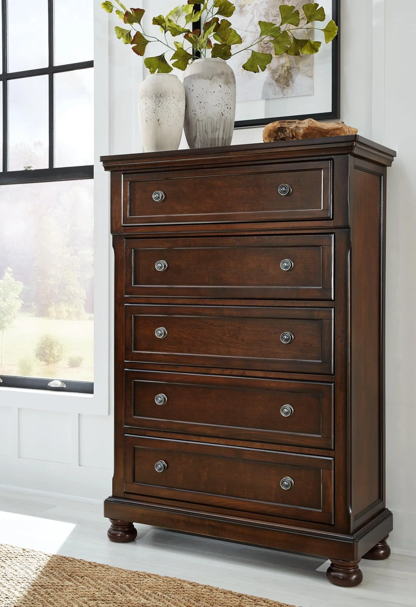 Porter Rustic Brown Chest Of Drawers - Image 1