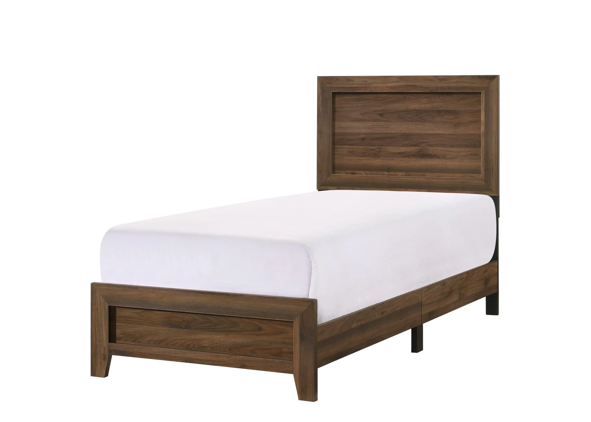 Millie Cherry Brown Panel Twin Bed - Image 1