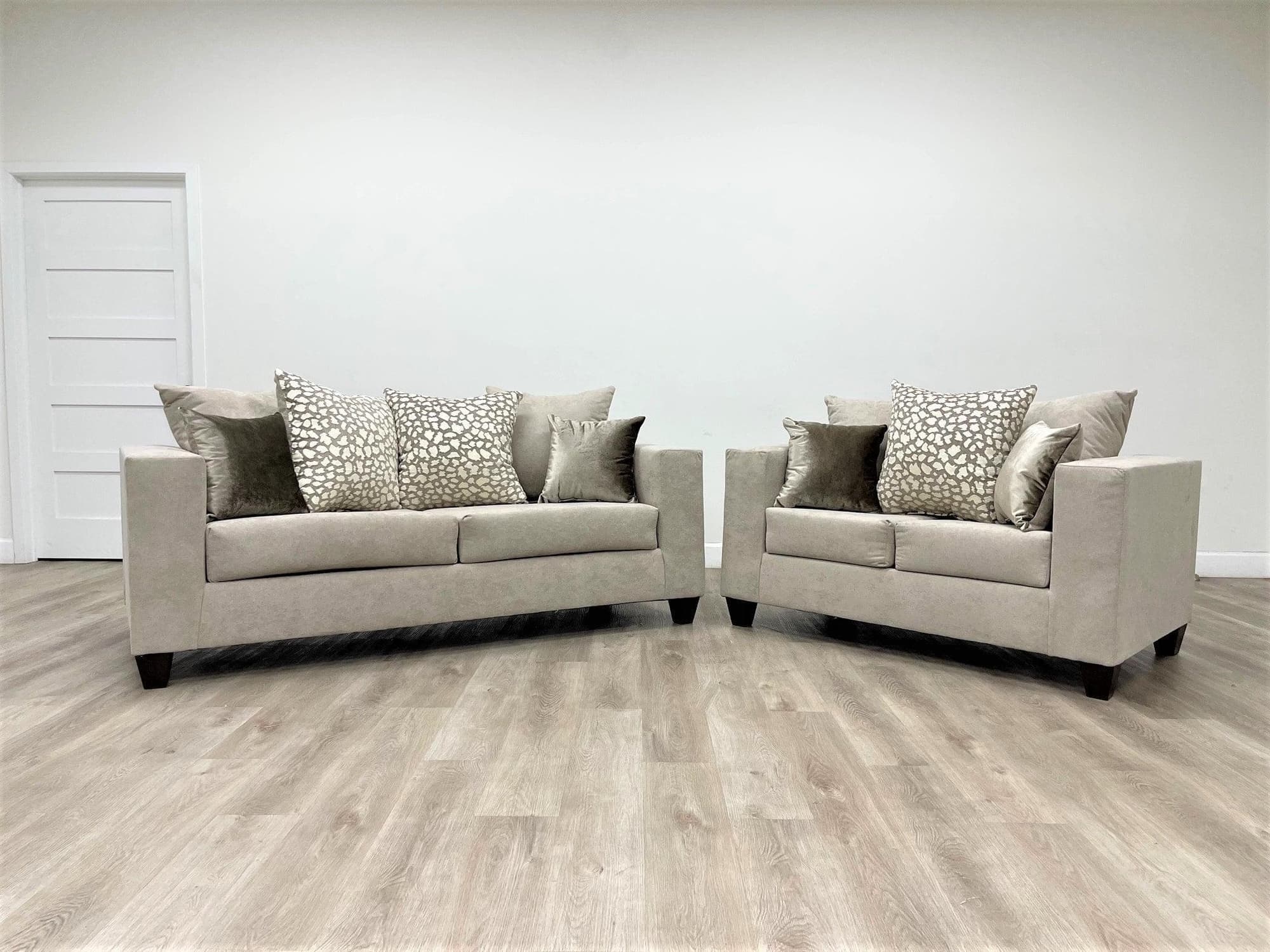 Hollywood Beige 2-Piece Living Room Set - Image 1