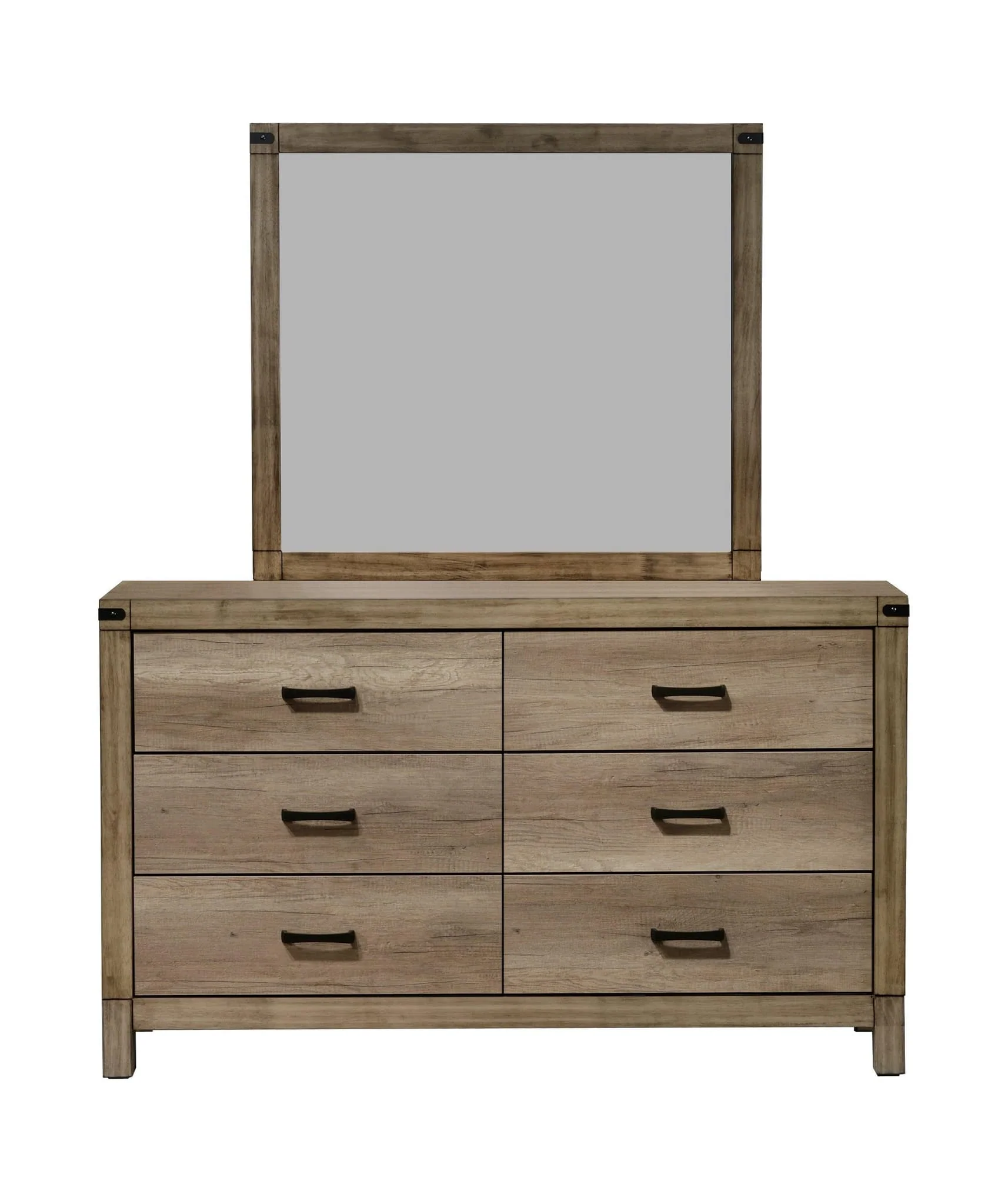 Matteo Dresser Melaminegrain Kenlin 6 Drawers Glides - Image 1