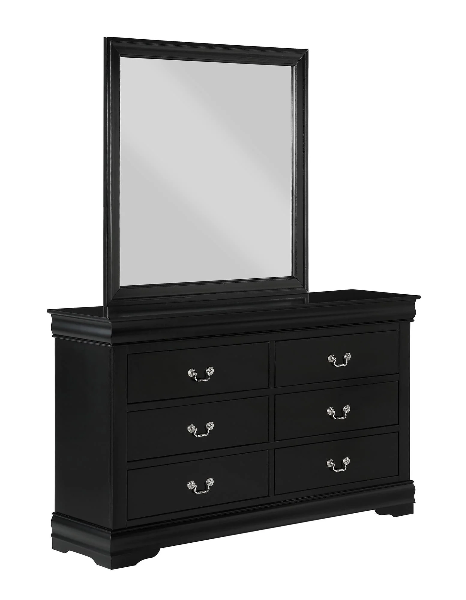 Louis Philip Dresser Black 6 Drawers - Image 1