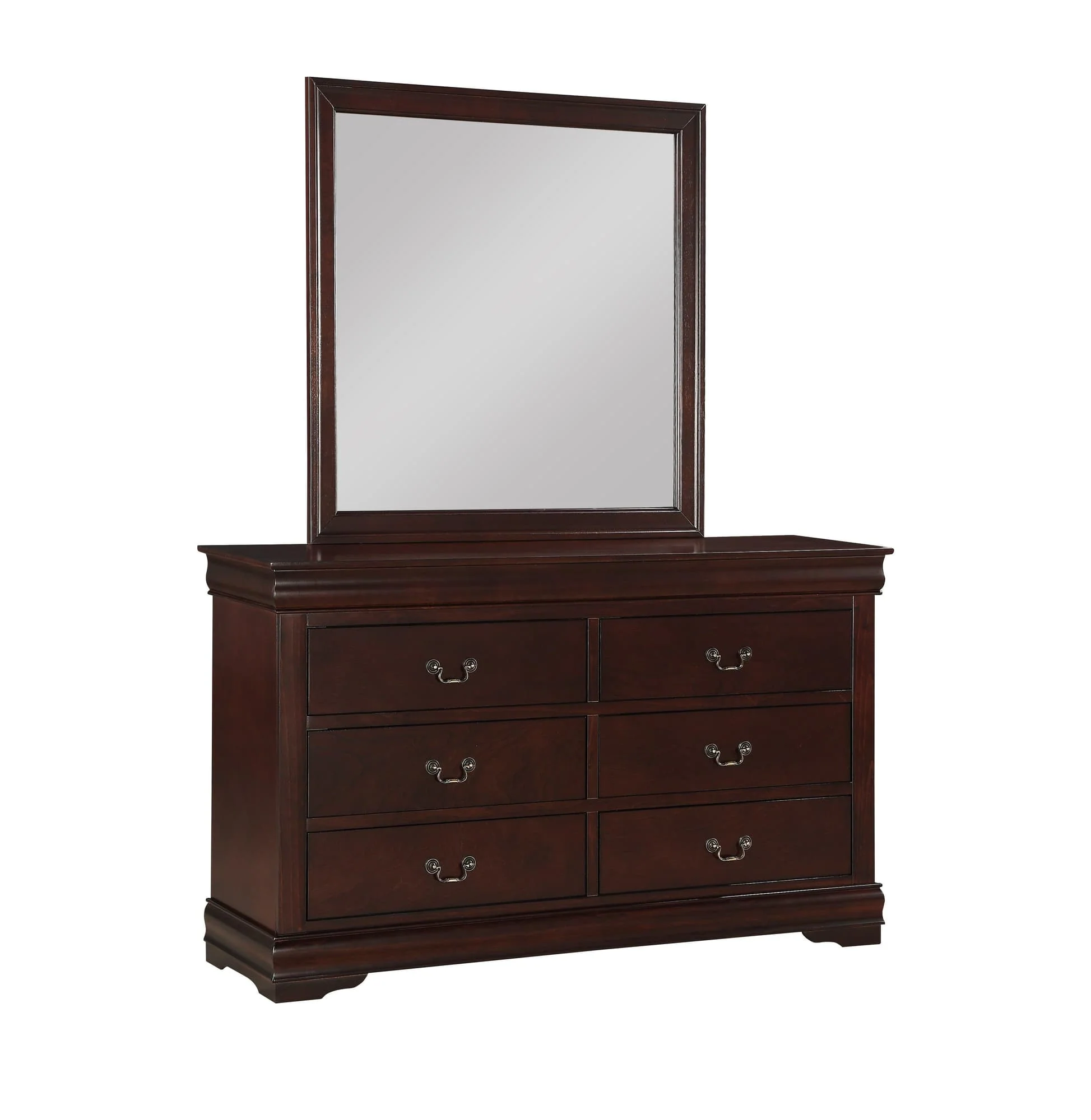 Louis Philip Dresser Cherry 6 Drawers - Image 1