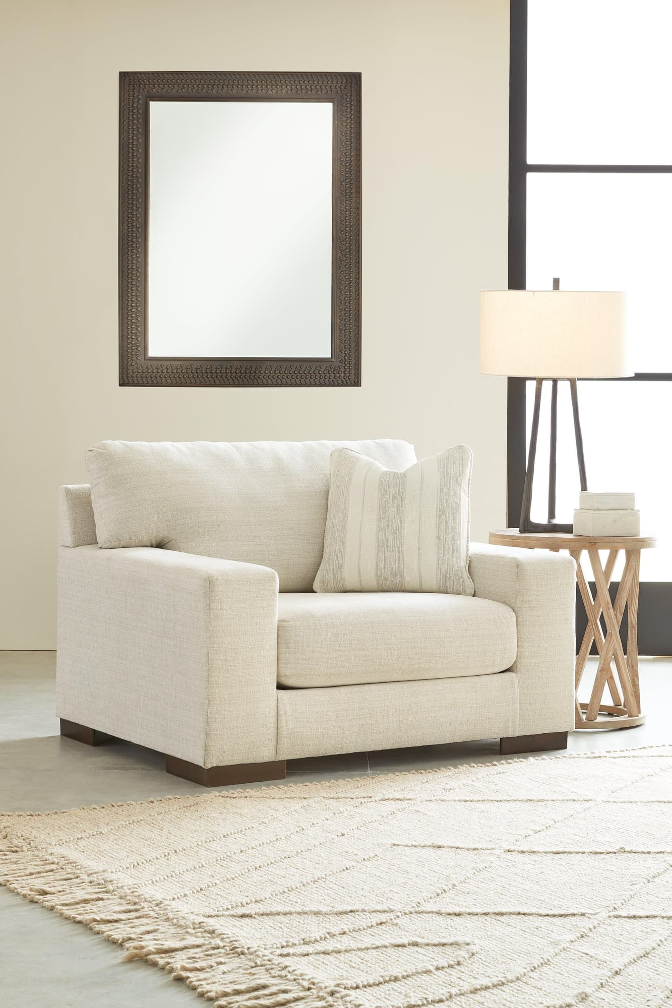 Maggie Birch Chenille Oversized Chair - Image 1