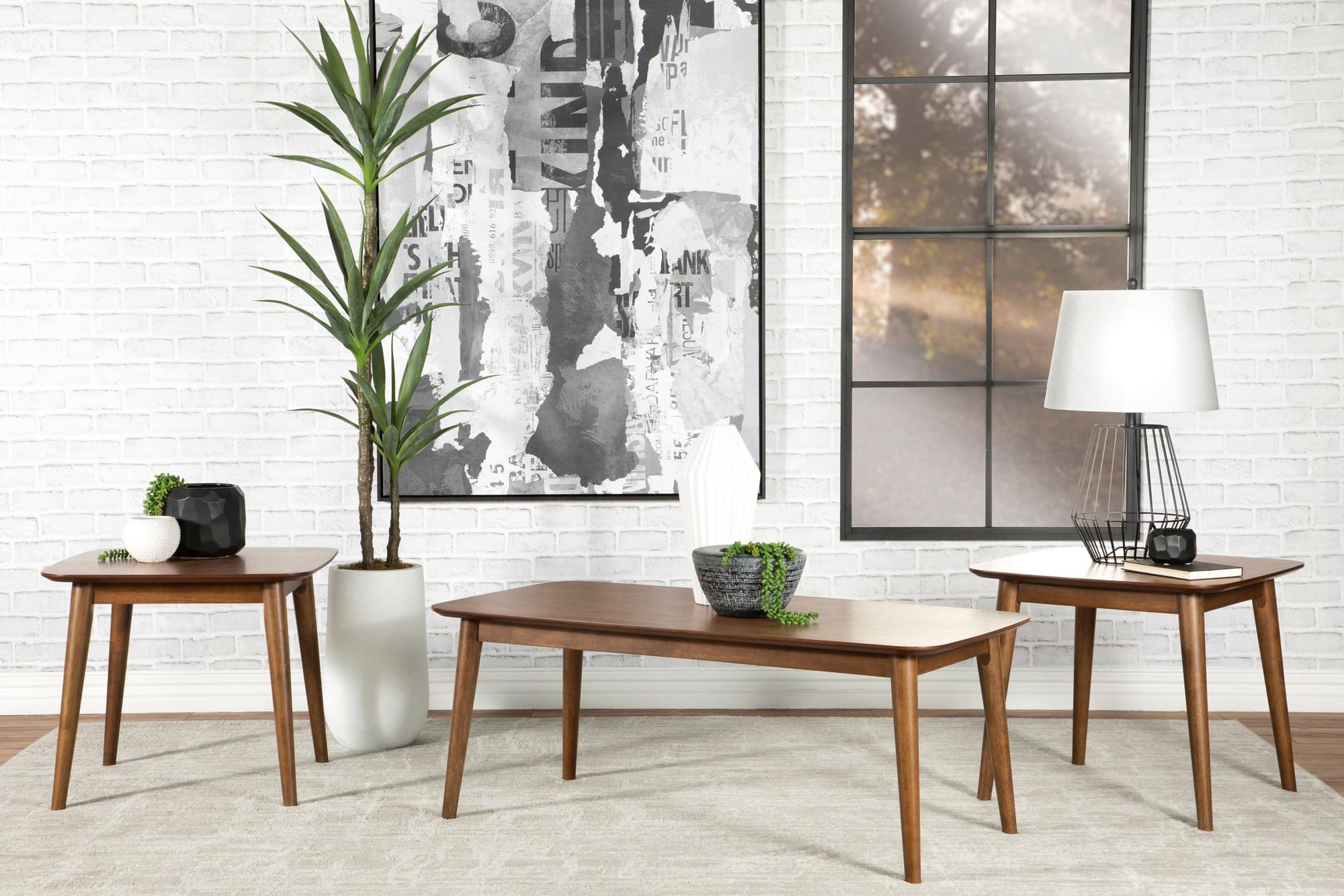 Radley 3-Piece Occasional Set Natural Walnut - Image 1