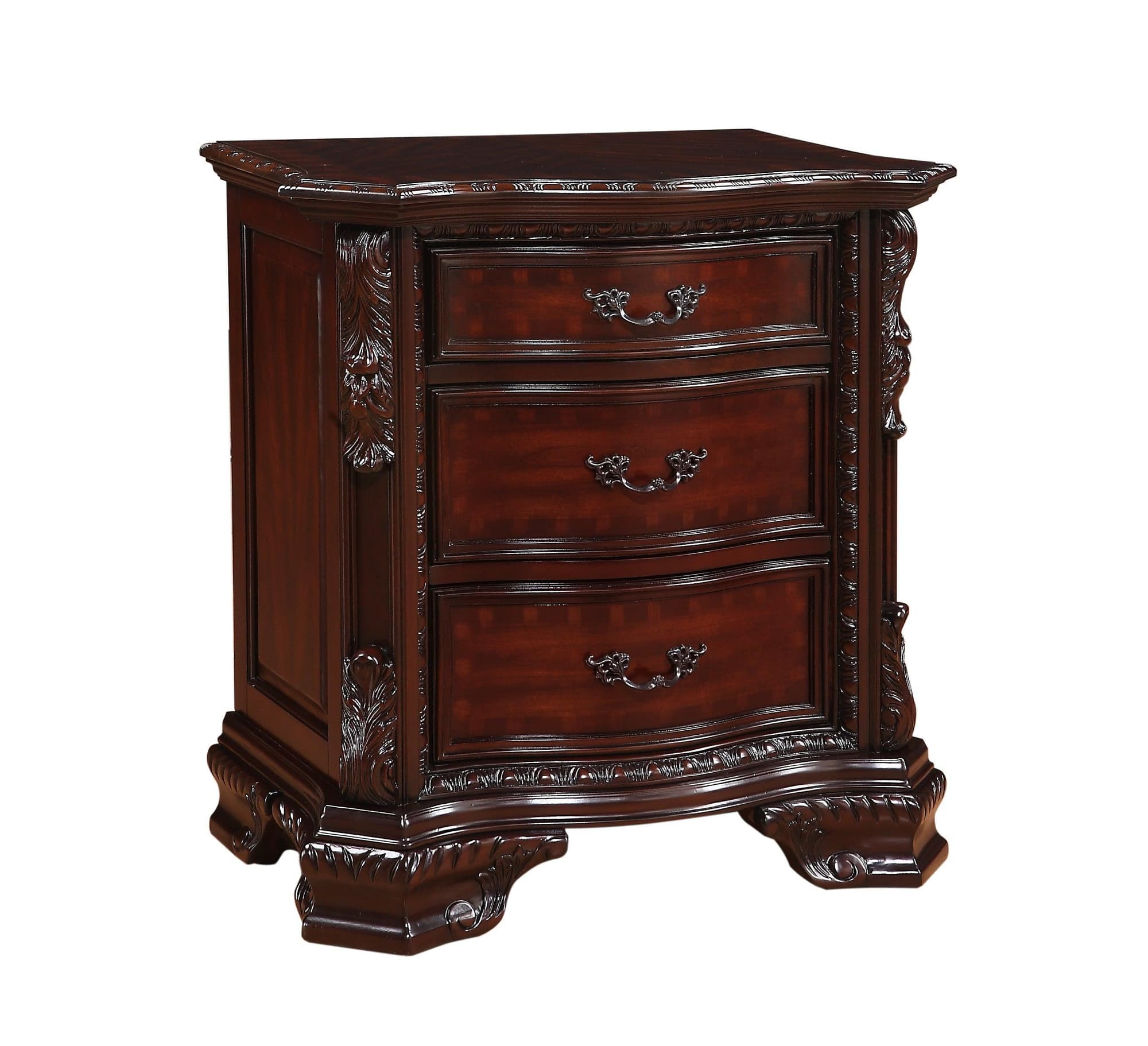 Sheffield NightStand Brown 3 Drawers - Image 1