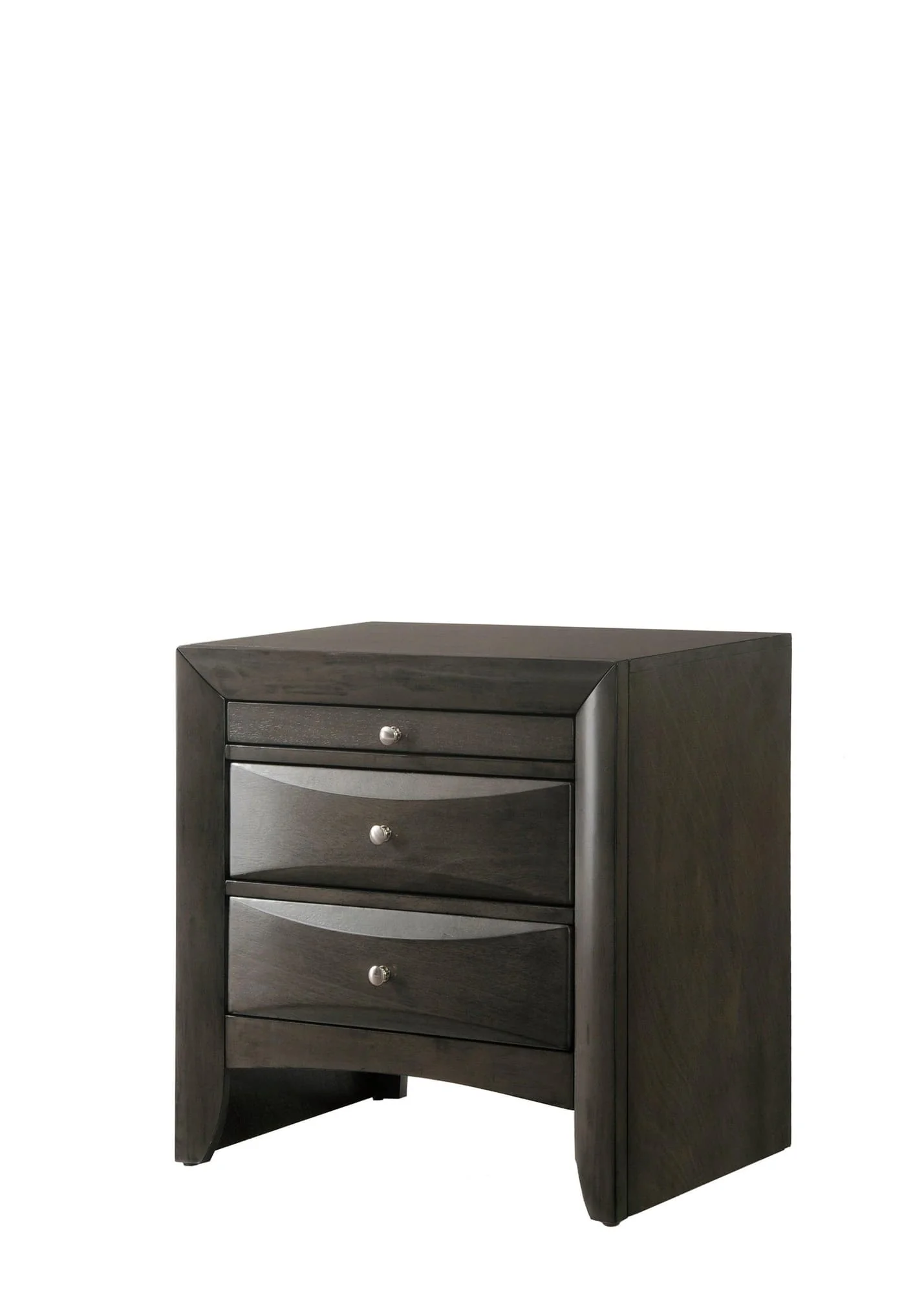 Emily Nightstand Greys 2 Drawers - Image 1