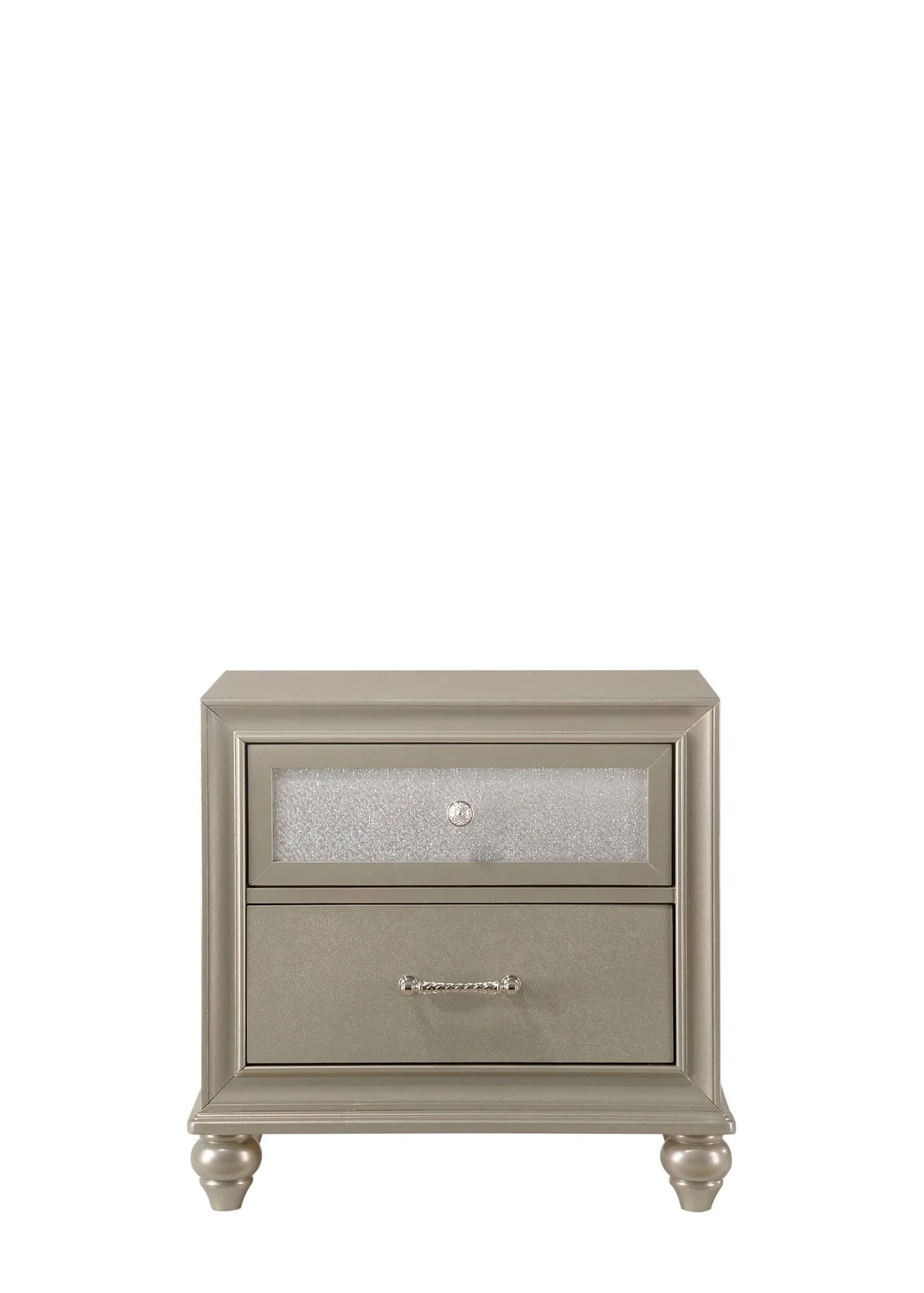 Lila Nightstand Champagne 2 Drawers - Image 1