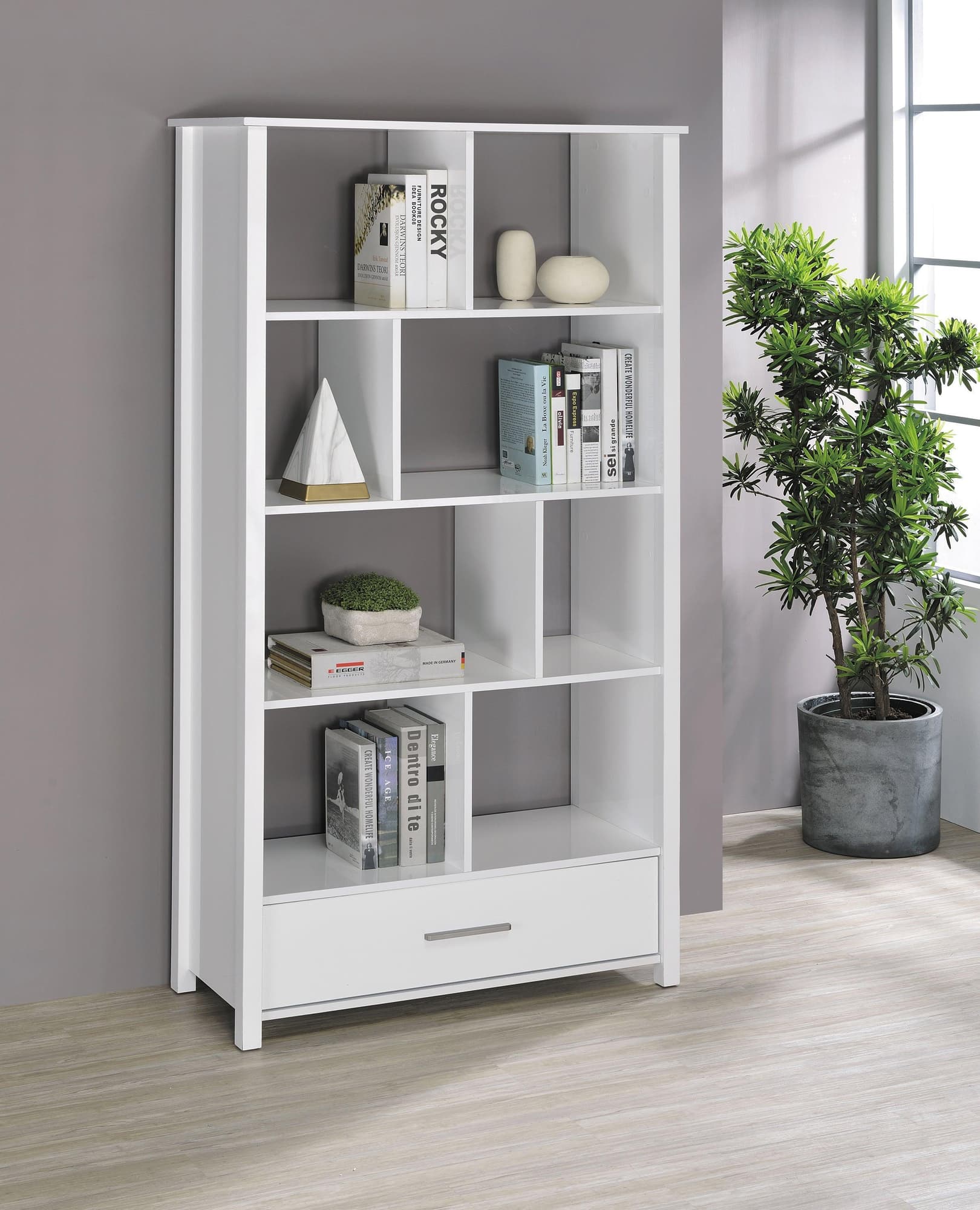 Dylan Rectangular 8 Shelf Bookcase