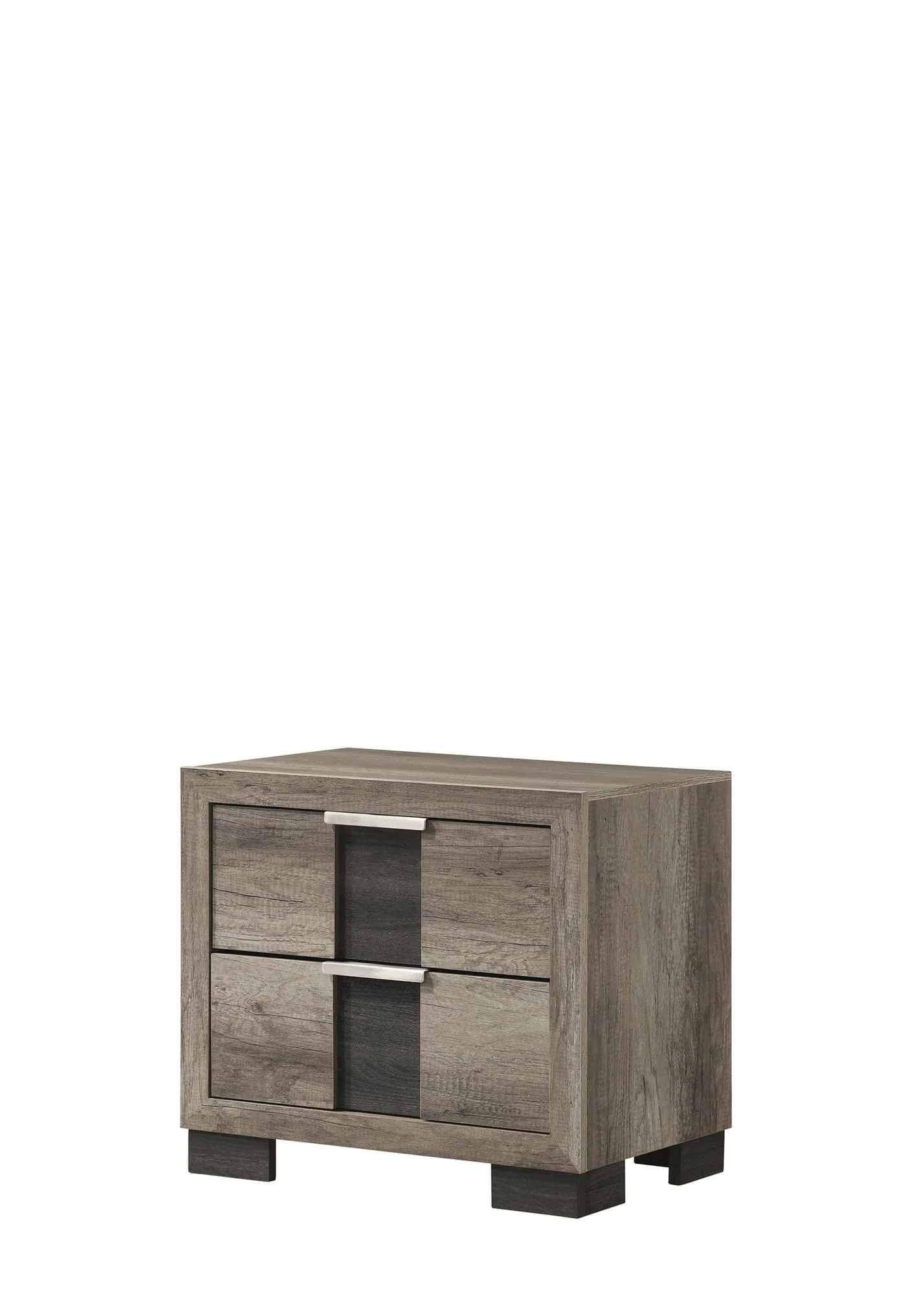 Rangley Nightstand Light Gray 6 Drawers - Image 1