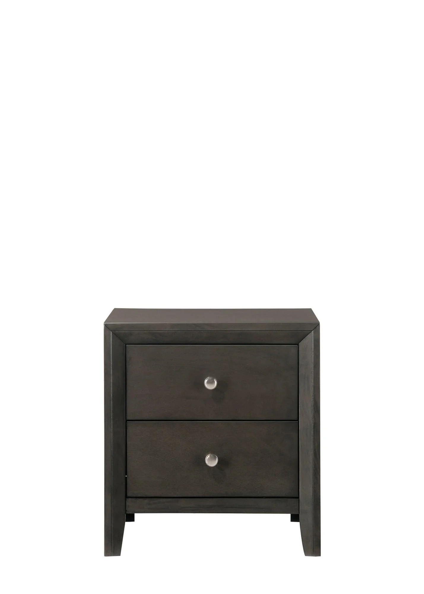 Evan Nightstand Gray 2 Drawers - Image 1