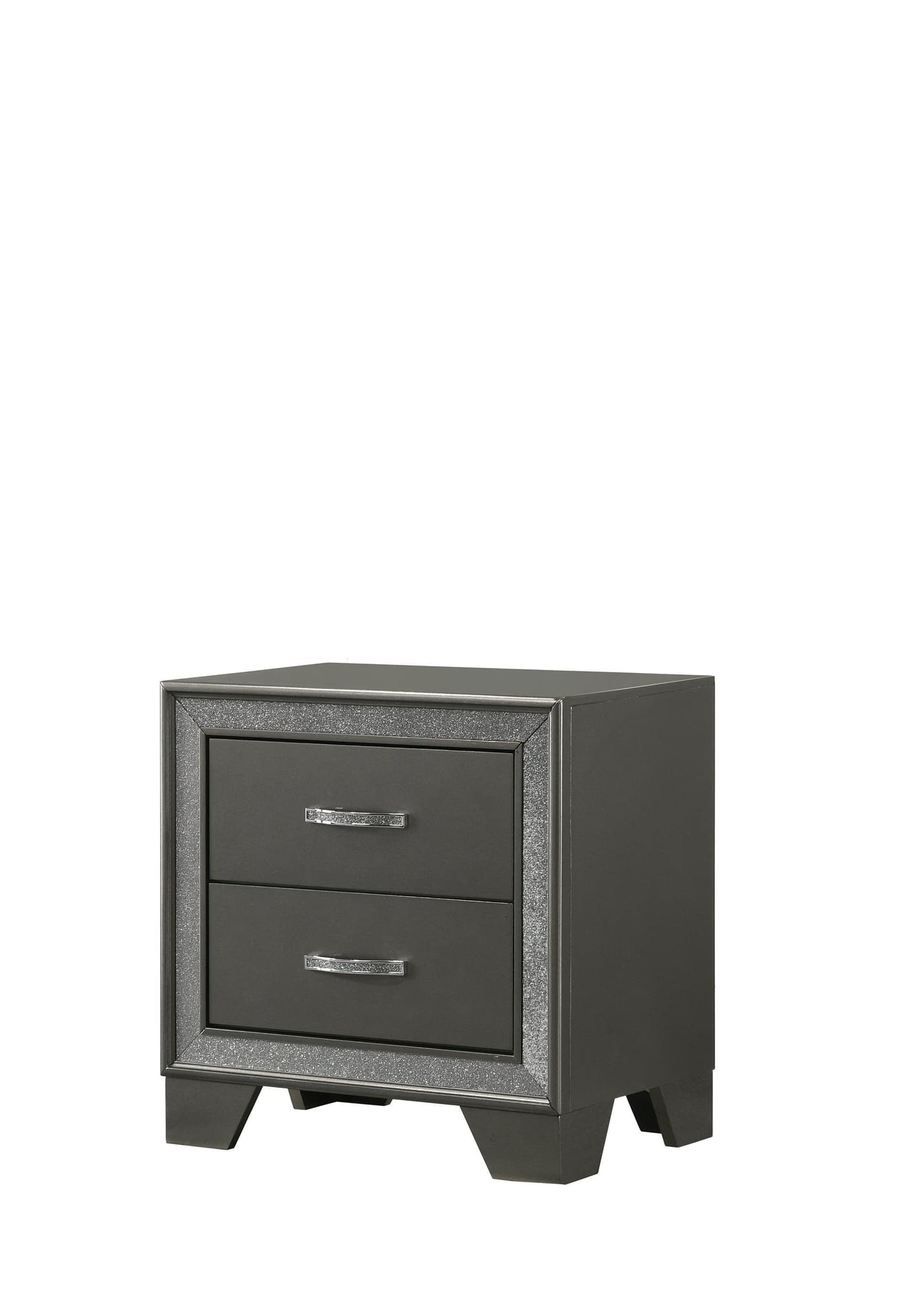 Kaia Nightstand Gray 2 Drawers - Image 1