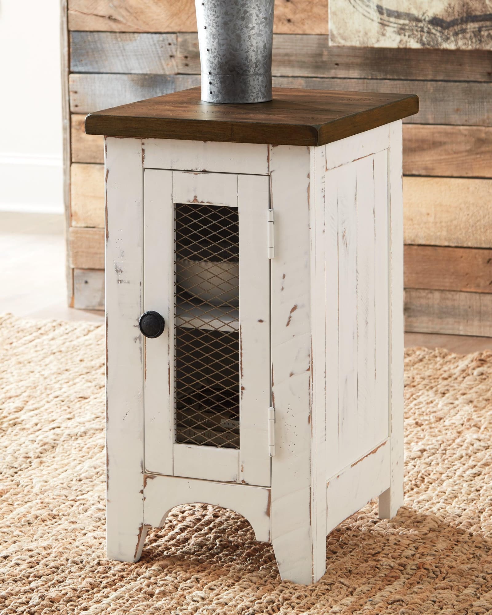 Wystfield White Brown 2 End Tables - Image 1