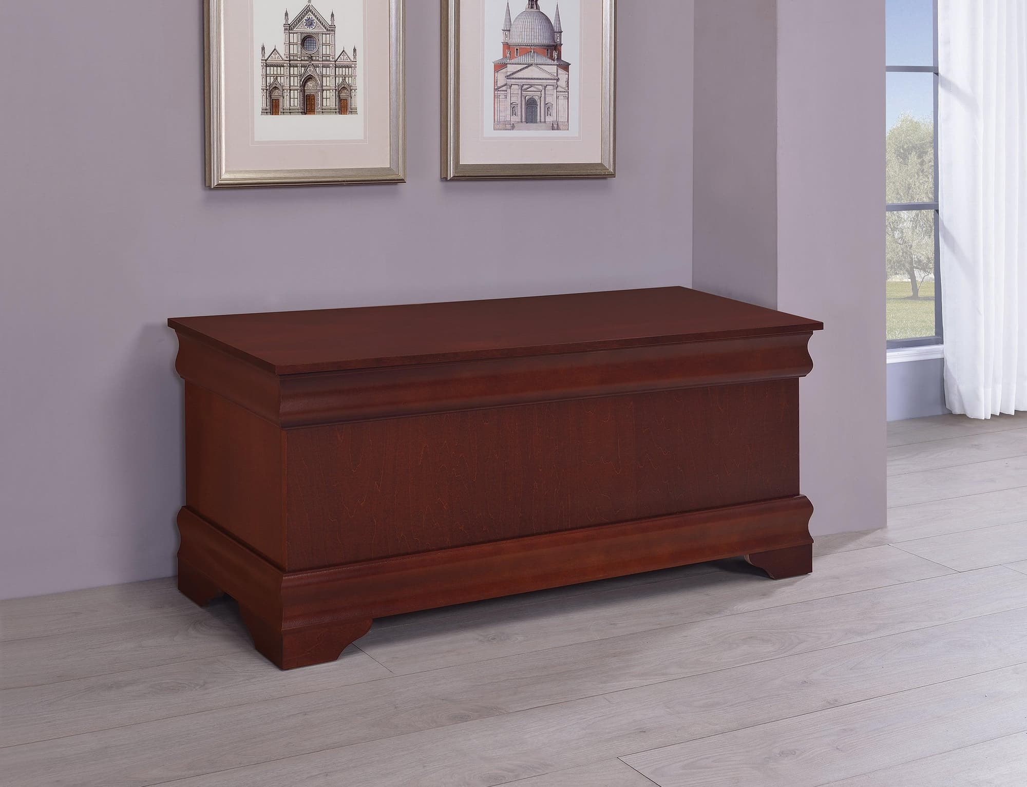 Pablo Rectangular Cedar Chest Warm Brown - Image 1