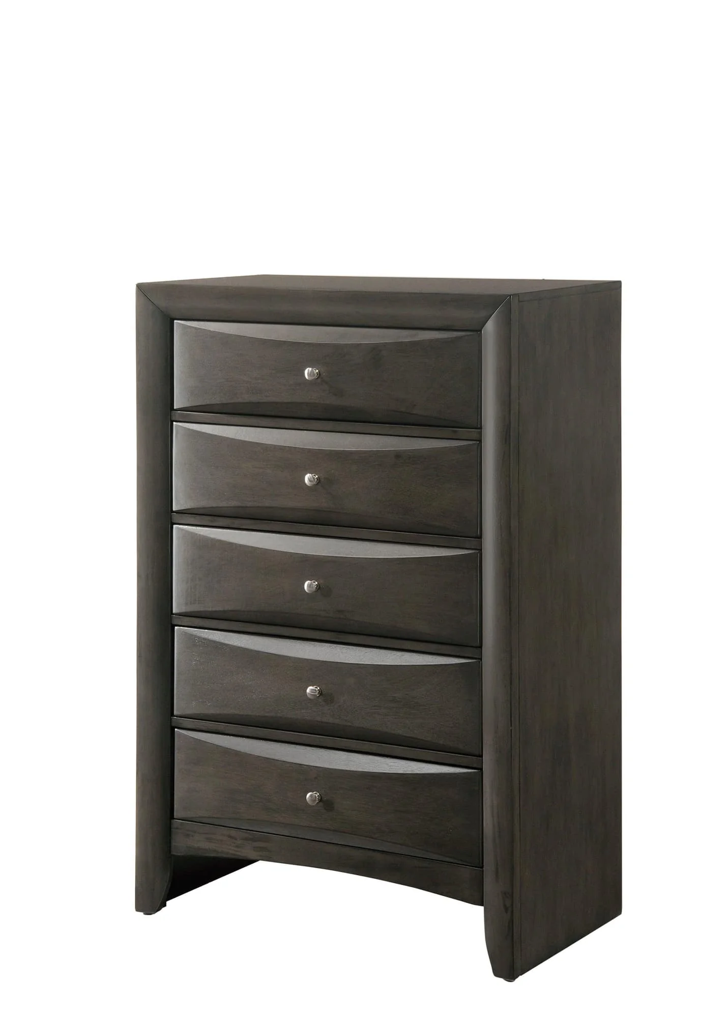 Emily Chest Gray 5 Drawers - Image 1